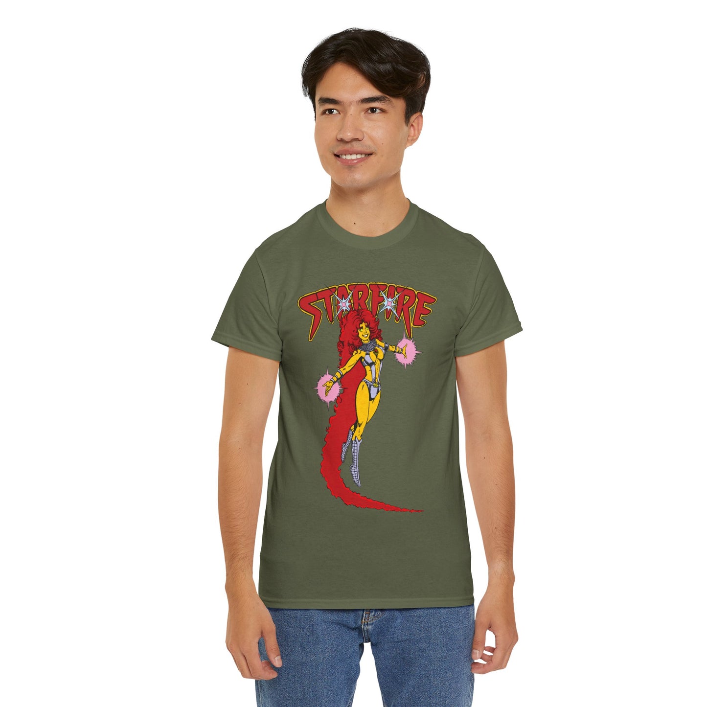 Starfire T-Shirt - George Perez Art - Popular New Teen Titans Character - DC Comics - Tamaran Princess