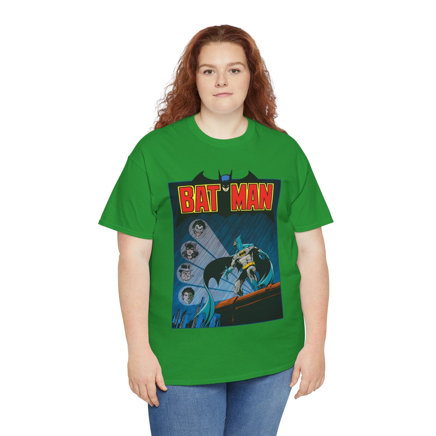 Batman T-Shirt - DC Comics - Catwoman, Joker, Two-Face, Penguin - Bronze Age Art - Gotham City