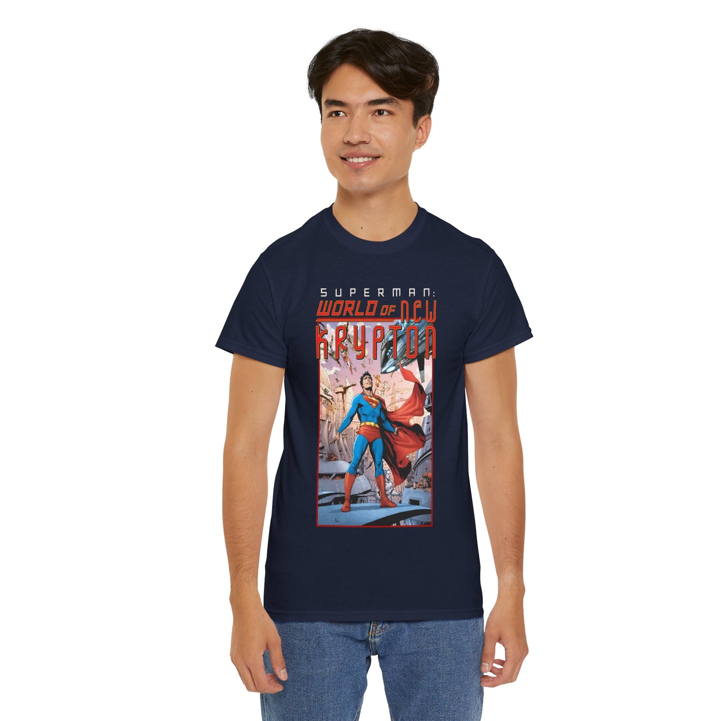 Superman World of New Krypton T-Shirt - Gary Frank Art - Popular DC Comics Storyline - Kal-El