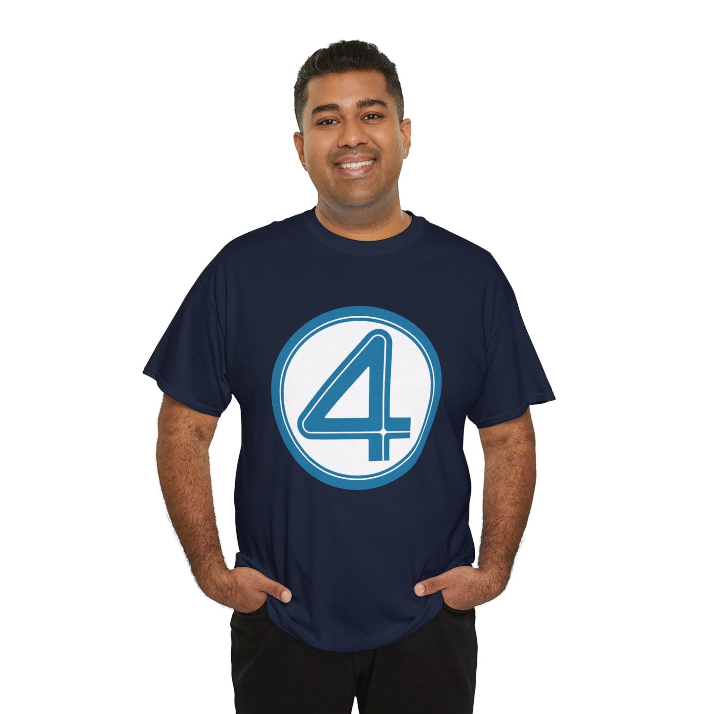 Fantastic Four Logo T-Shirt - New Marvel Movie 2025 - MCU - Pedro Pascal - 4 - Marvel Comics - Reed Richards