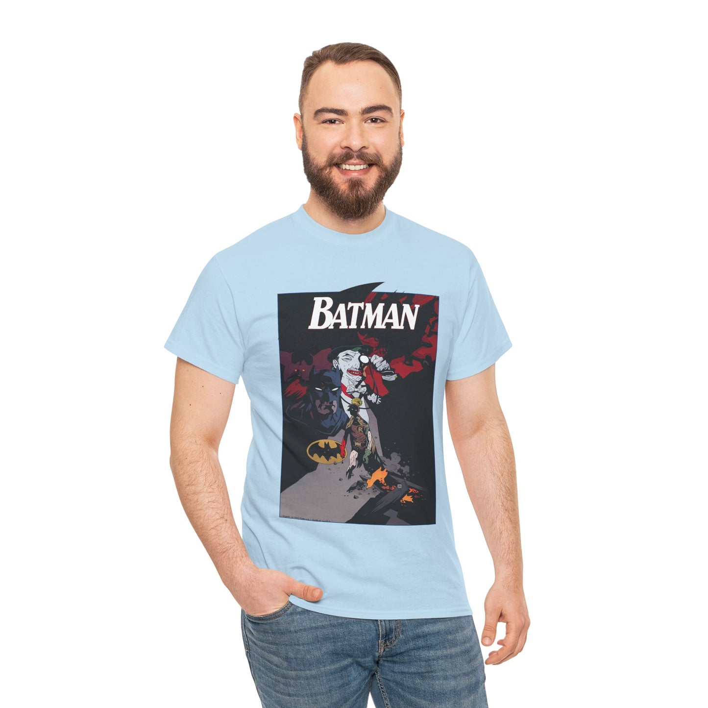 Batman T-Shirt - Mike Mignola Art - Death in the Family Storyline - Joker & Robin (Jason Todd) - DC Comics