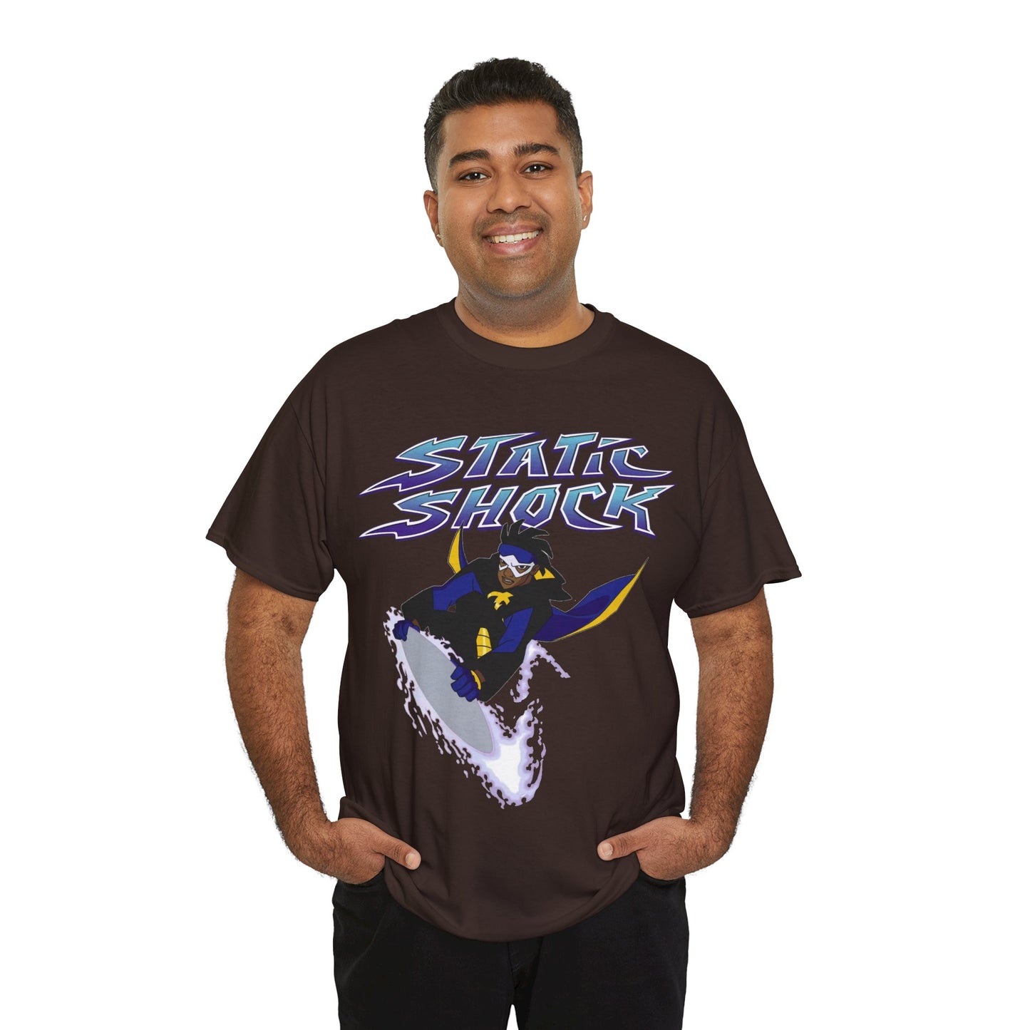 Static Shock T-Shirt - Milestone Comics - WB 1990s Animated Series - DC Comics - Virgil Hawkins