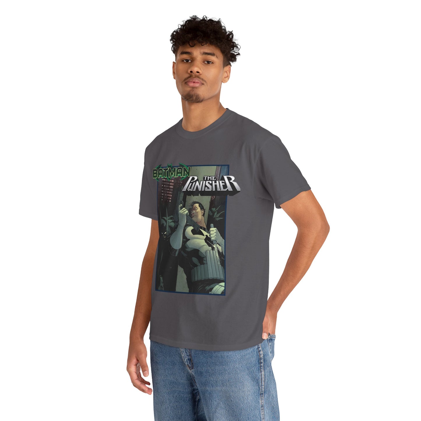 Batman Vs Punisher T-Shirt - Mike Zeck Art - DC Comics, Marvel Comics