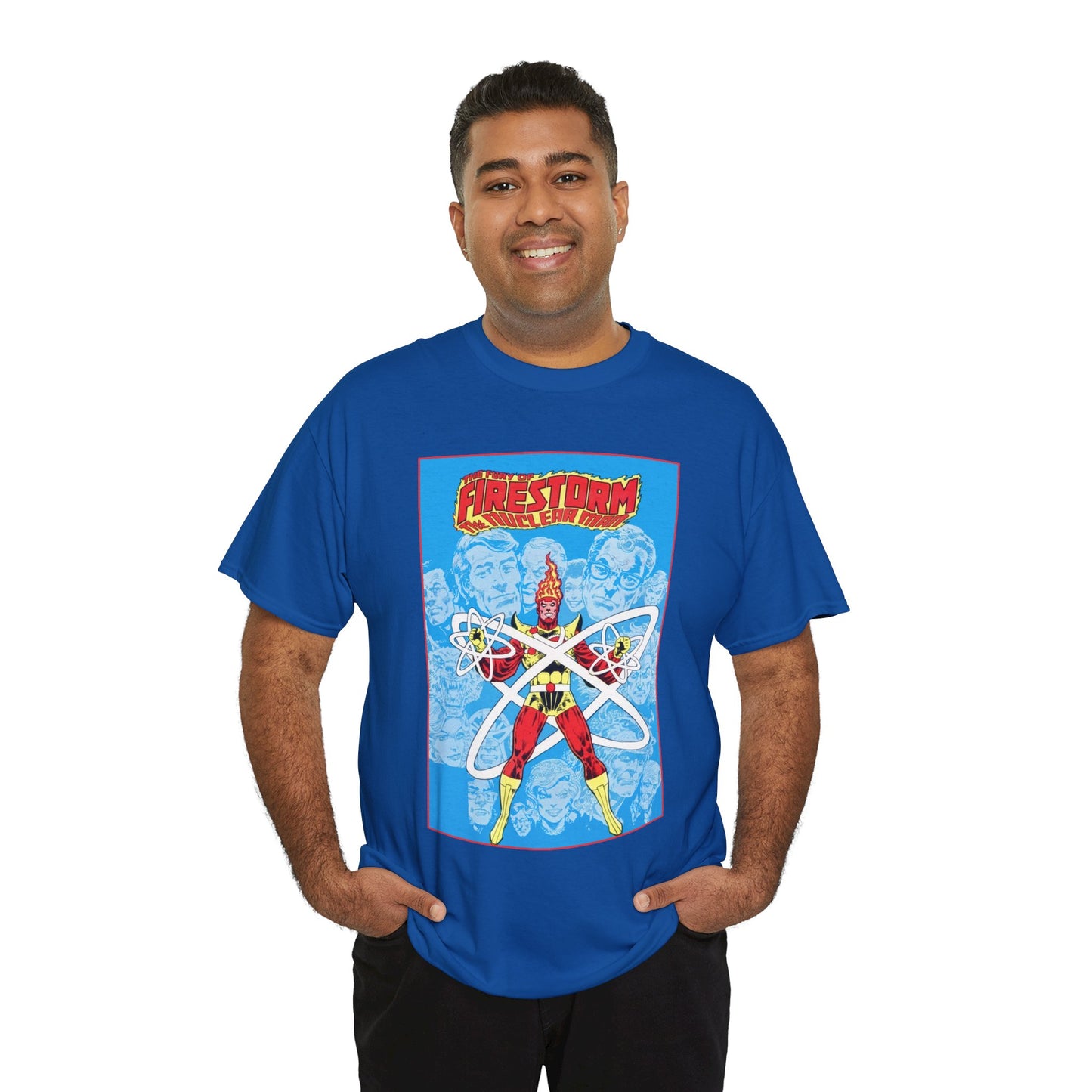 Fury of Firestorm T-Shirt - Pat Broderick Art - The Nuclear Man, Ronnie Raymond - JLA Member - DC Comics