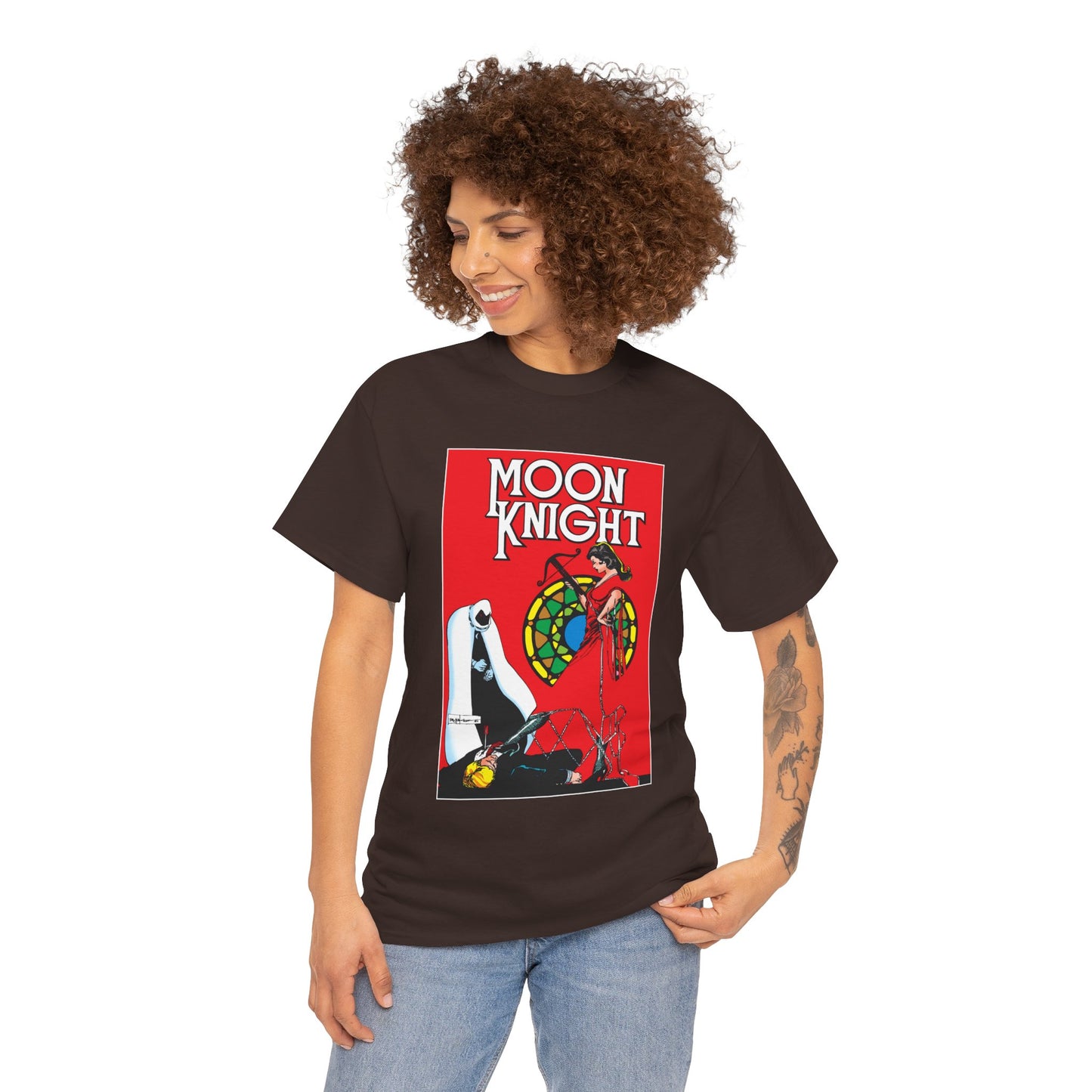 Moon Knight T-Shirt - Bill Sienkiewicz Art - Marc Spector - Marvel Comics - Khonshu