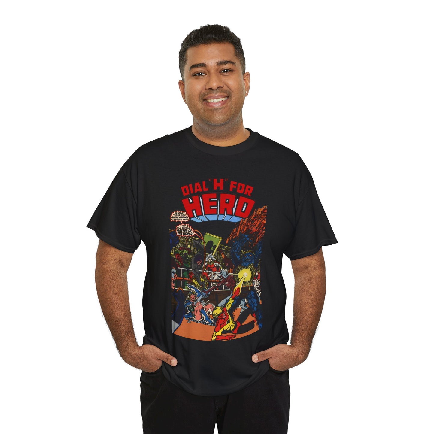 Dial "H" For Hero T-Shirt - George Perez Art - Chris King and Vicki Grant - Adventure Comics Series - DC Comics