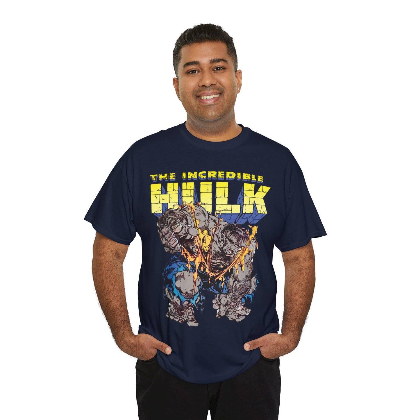 Incredible Hulk T-Shirt - Todd McFarlane Art - Marvel Comics - Grey Hulk, Bruce Banner
