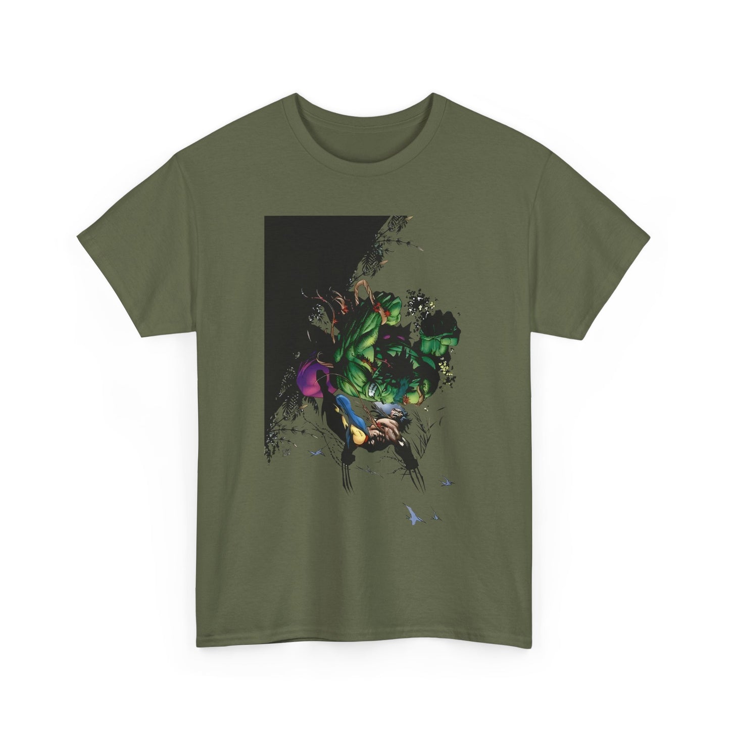Wolverine Vs Hulk T-Shirt - Adam Kubert Art - Marvel Comics - Logan, X-Men, Bruce Banner - Great Fight Image