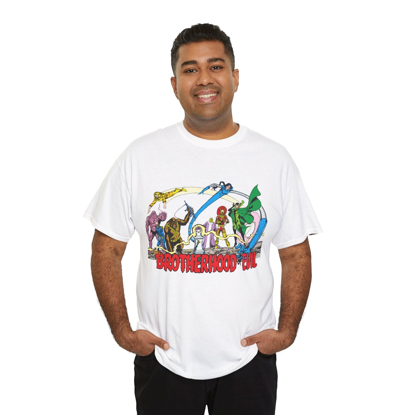 Brotherhood of Evil T-Shirt - George Perez Art - New Teen Titans, Doom Patrol - DC Comics - Madame Rouge, Phobia