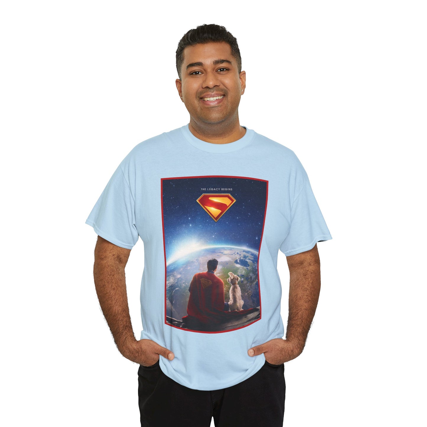 Superman Legacy T-Shirt - 2025 James Gunn Movie Scene - Clark & Krypto On the Moon - David Corenswet - DC Comics - Man of Steel