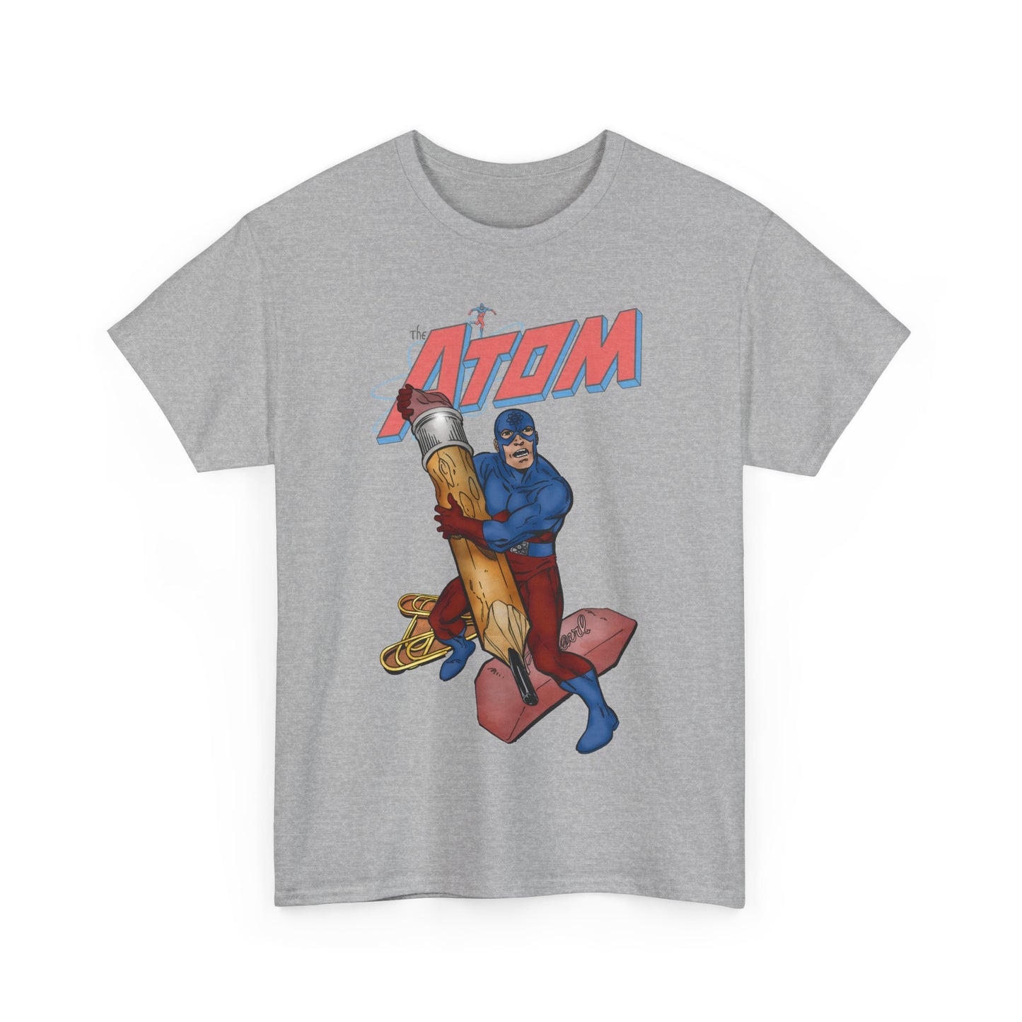Atom T-Shirt - John Byrne Art - Ray Palmer, Justice League Member - Professor at Ivy University - DC Comics