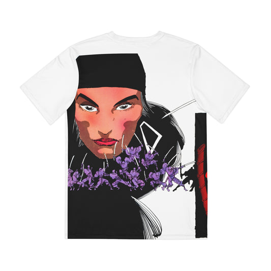 Elektra All Over Print Tee (Polyester) - Frank Miller & Klaus Janson Art - Daredevil Link - Marvel Comics