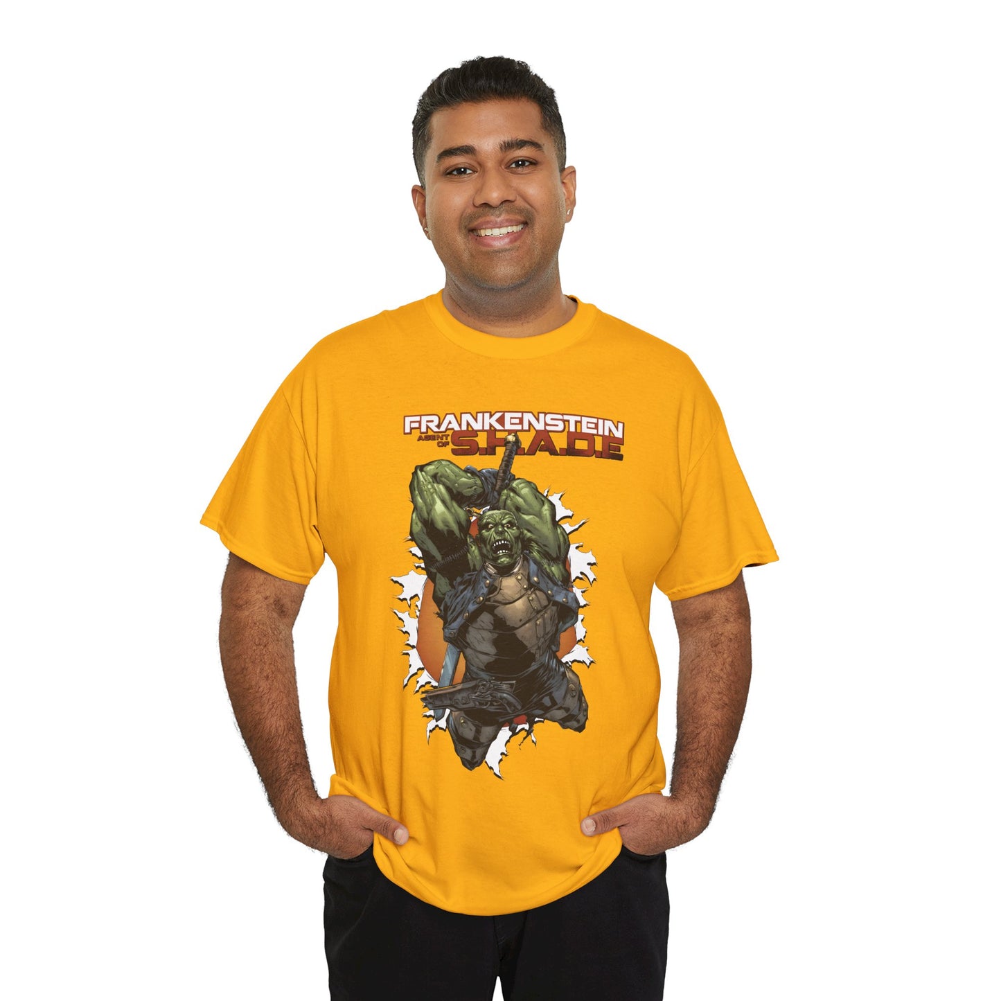 Frankenstein, Agent of SHADE T-Shirt - Alberto Ponticelli Art - New 52 Series - DC Comics