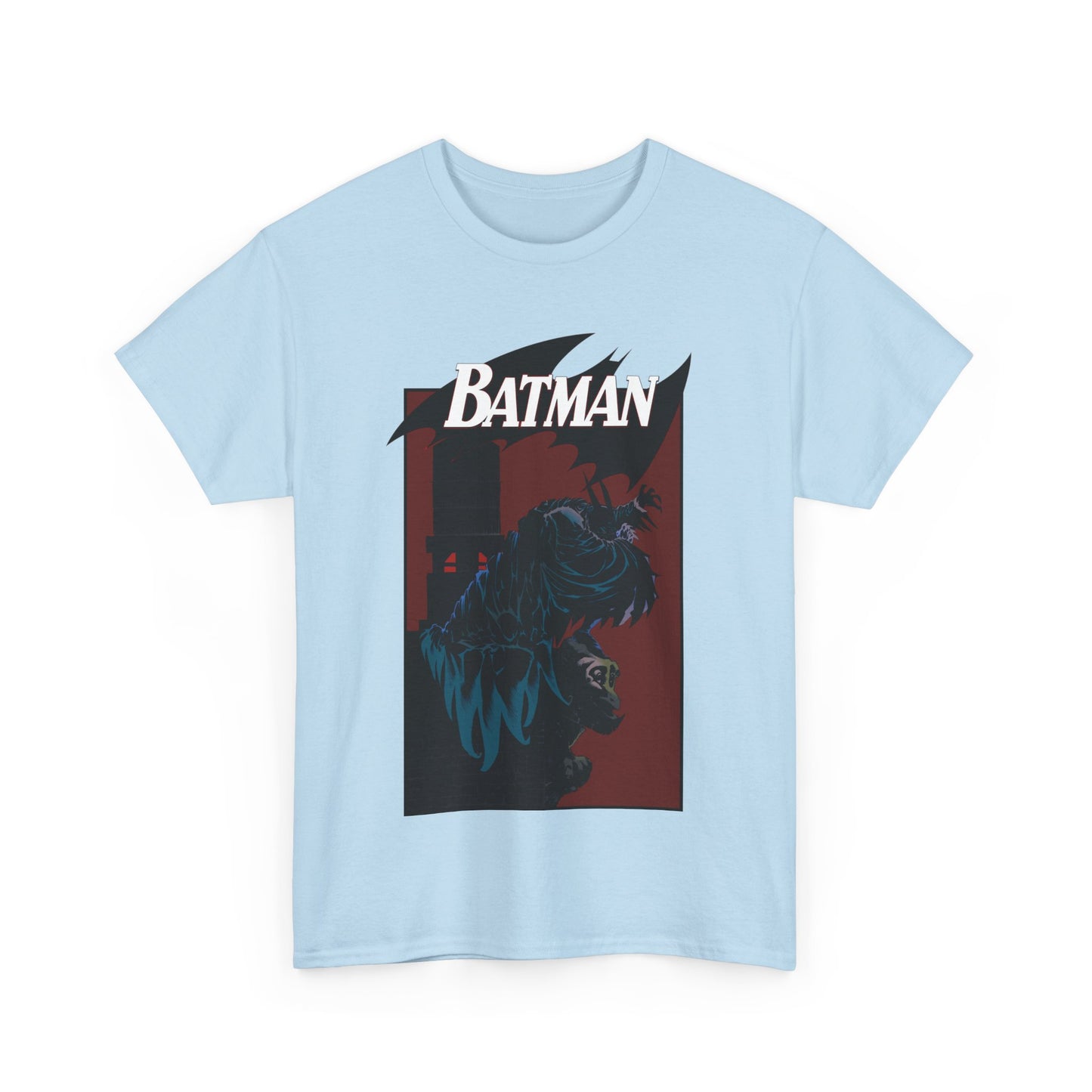 Batman T-Shirt - Kelley Jones Art - 1990s Dark Knight Detective Artwork - Perched on a Gargoyle - DC Comics