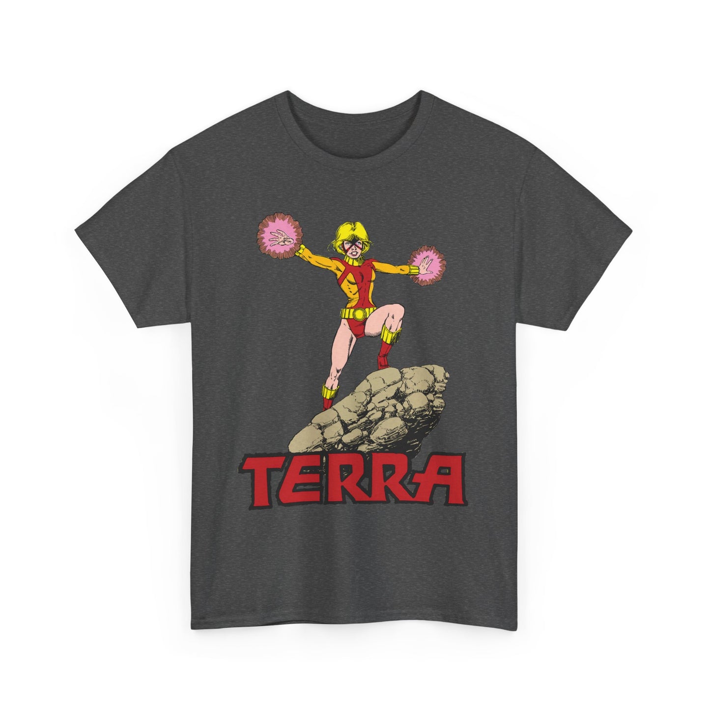 Terra T-Shirt - George Perez Art - - New Teen Titans & Traitor - Judas Contract - Tara Markov, Sister to Geo-Force - Deathstroke Ally - DC Comics