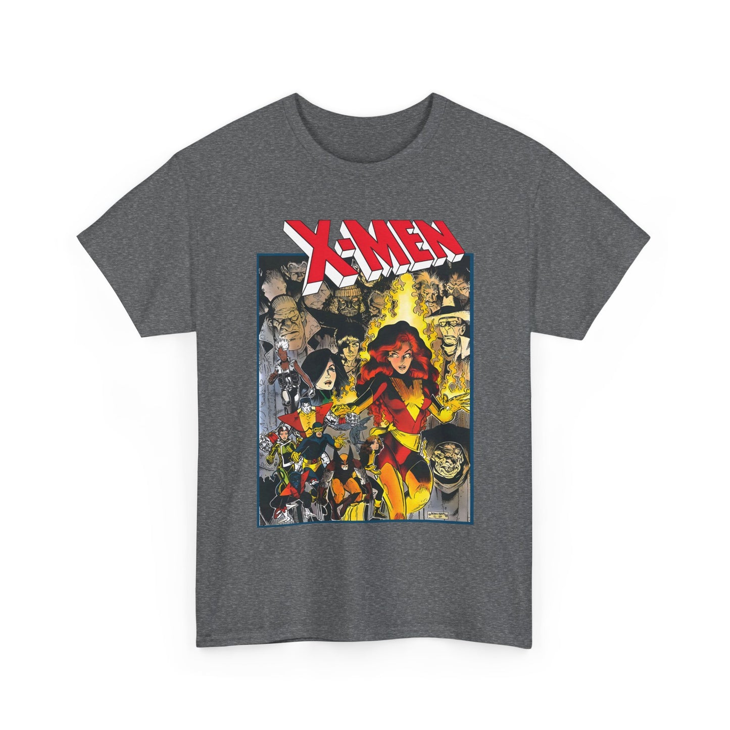 Uncanny X-Men T-Shirt - Arthur Adams Art - Dark Phoenix: From the Ashes Story - Storm, Cyclops, Wolverine, Rogue, Colossus, Nightcrawler - Marvel Comics