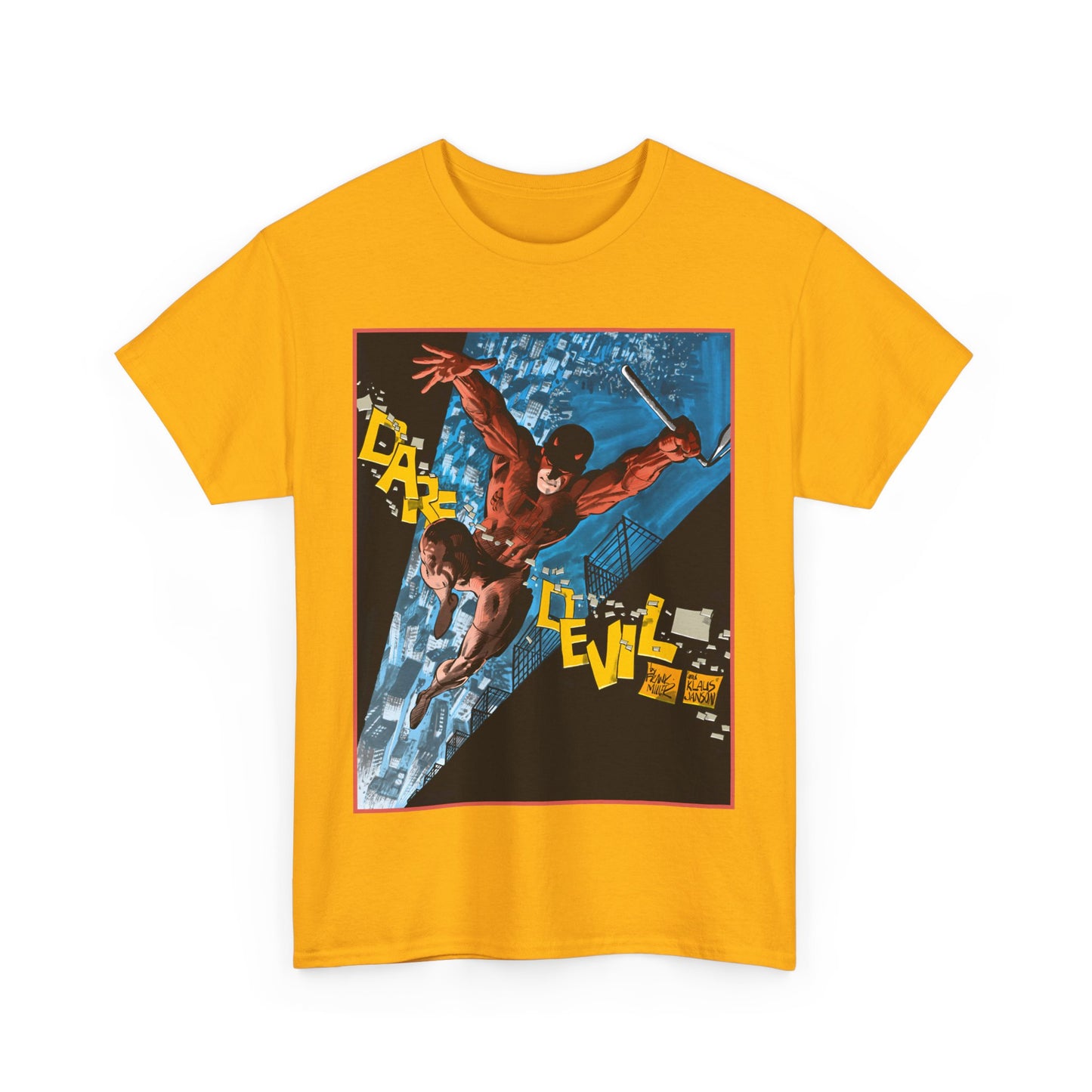 Daredevil T-Shirt - Frank Miller & Klaus Janson Art - The Man With No Fear - Hell's Kitchen - Marvel Comics