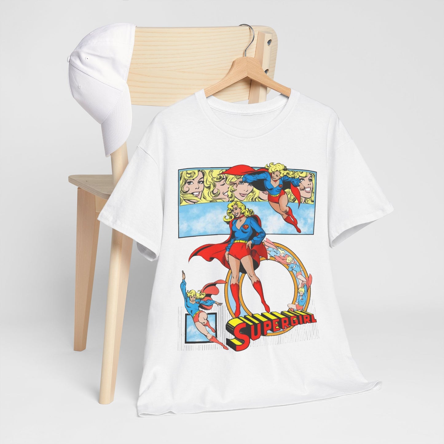 Supergirl T-Shirt - Krypton, Superman, Kara, Kandor - DC Comics - 1980s Art - Style Guide - Superman's Cousin