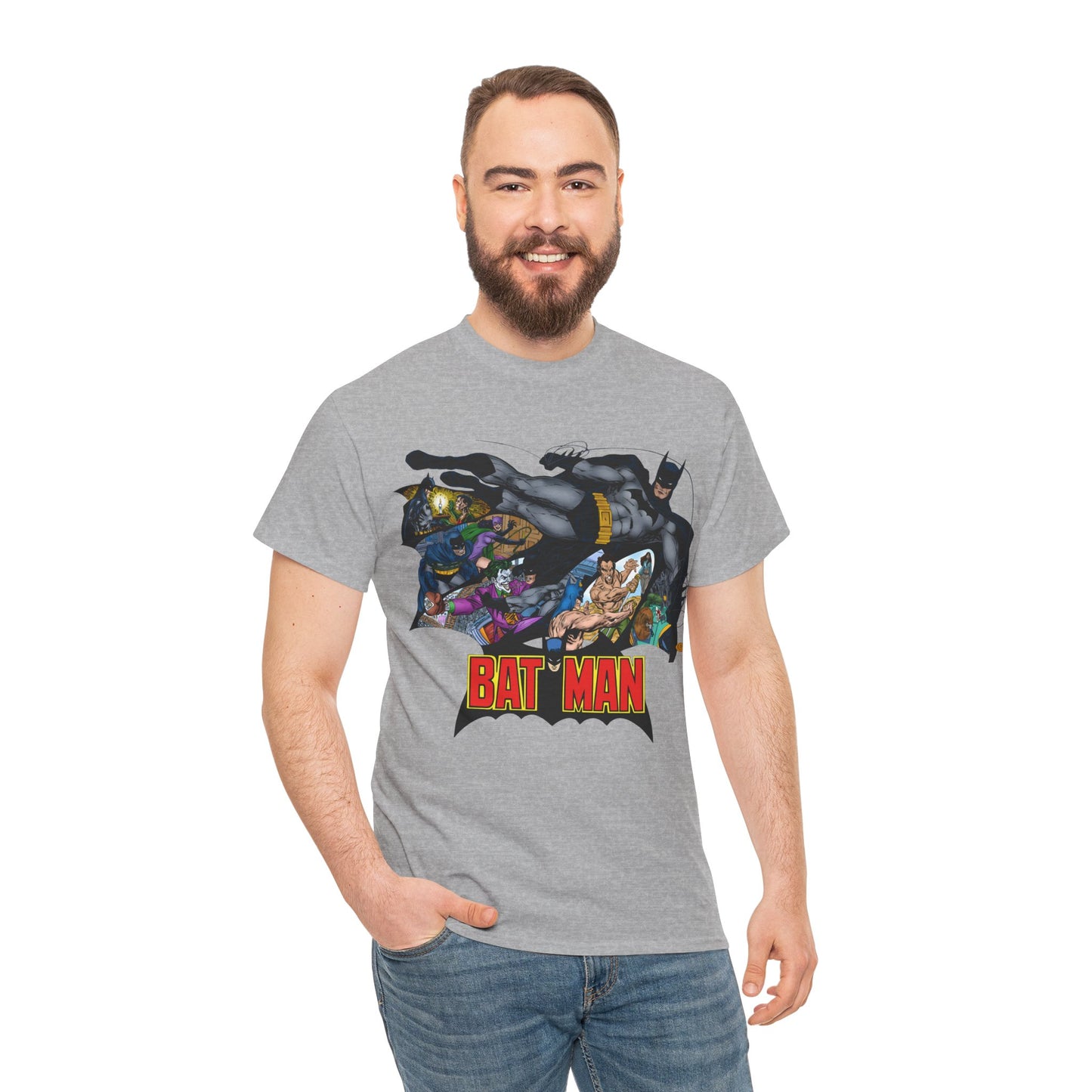 Batman T-Shirt - John Byrne Art - Joker, Catwoman, Ra's al Ghul, Talia - DC Comics - The Batcave