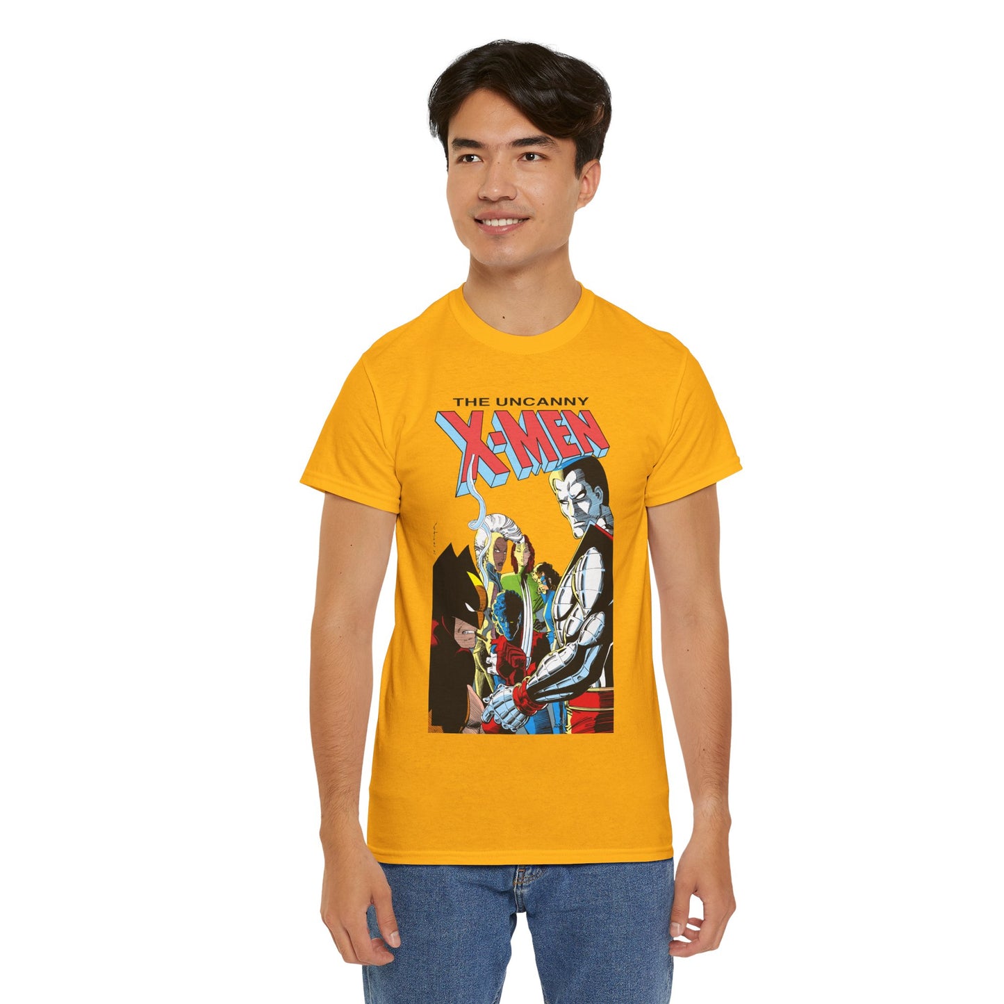 Uncanny X-Men T-Shirt - John Romita Jr Art - Storm, Wolverine, Rogue, Nightcrawler, Colossus, Shadowcat - Mutant Massacre - Marvel Comics