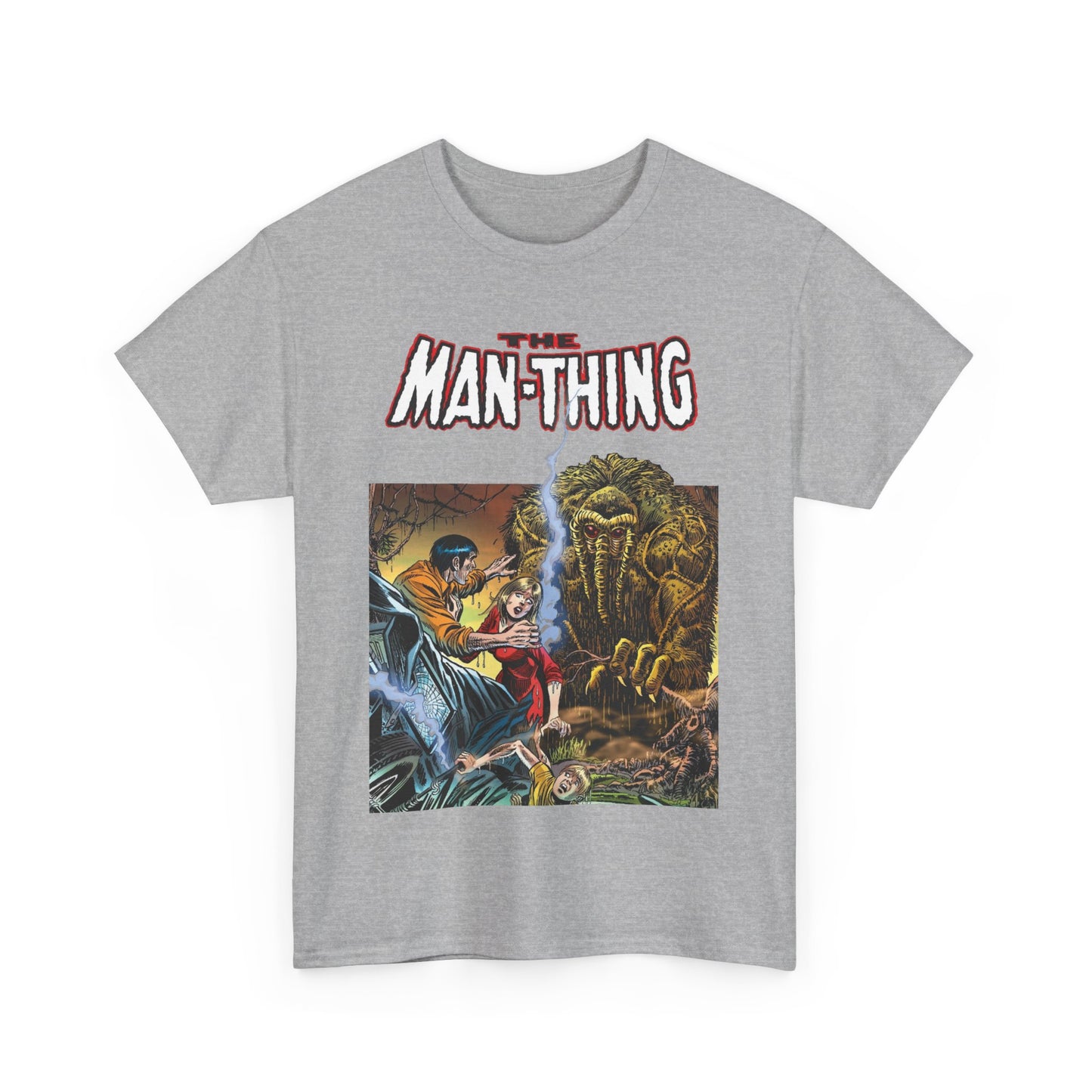 Man-Thing T-Shirt - Adventure into Fear #18 Cover Art - Marvel Comics - Whatever Knows Fear Burns At The Touch - Swamp Monster