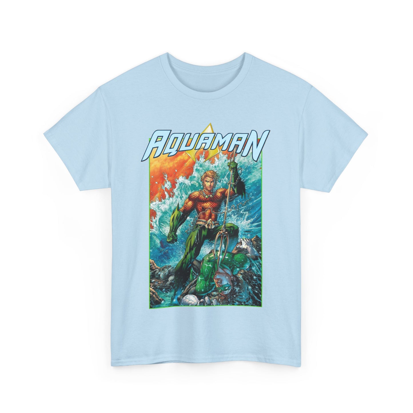Aquaman T-Shirt - Jim Lee Art - DC New 52 - Arthur Curry, King of Atlantis - DC Comics