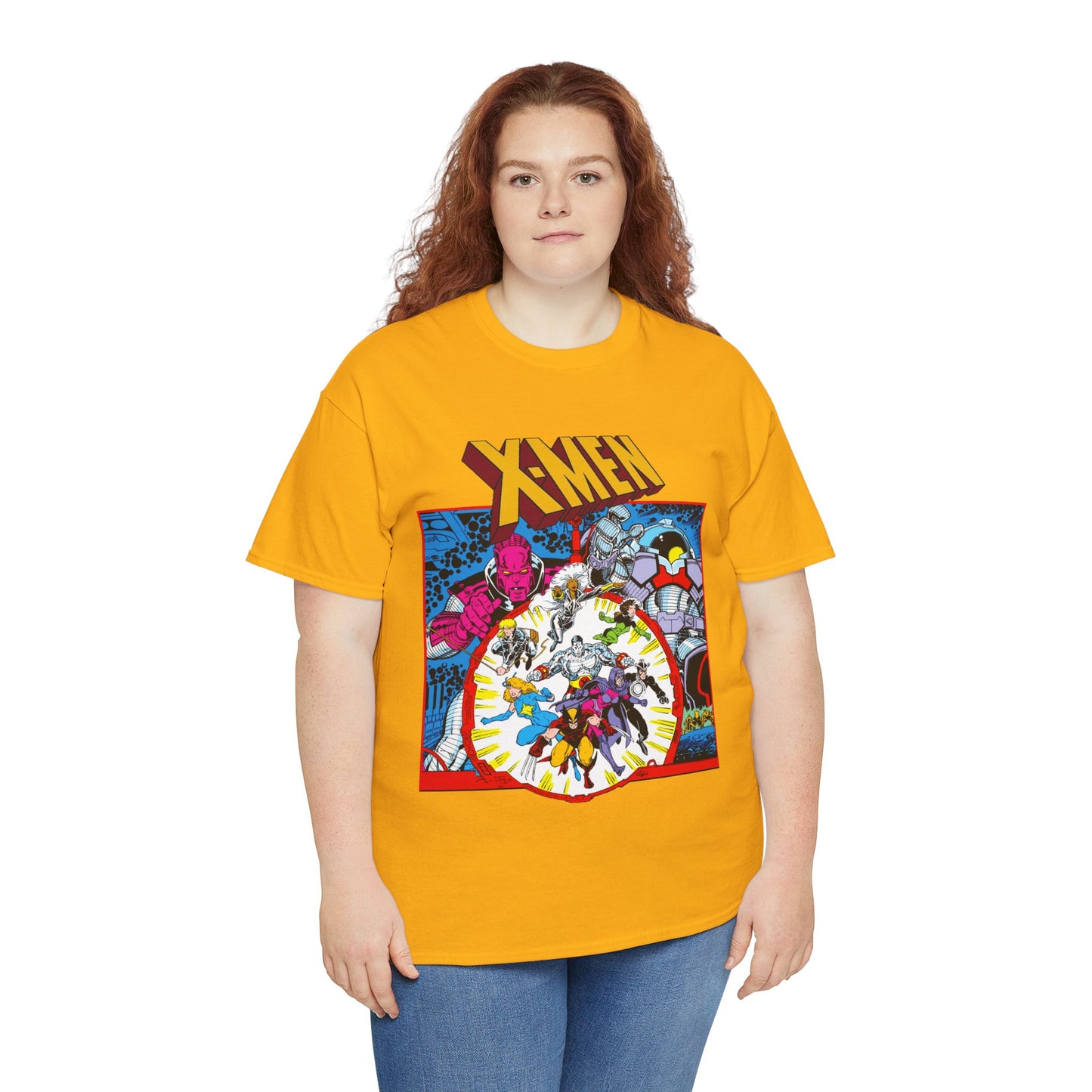 Uncanny X-Men T-Shirt - Arthur Adams Art - Wolverine, Havok, Rogue, Colossus, Psylocke, Longshot, Storm, Dazzler - High Evolutionary - Marvel Comics