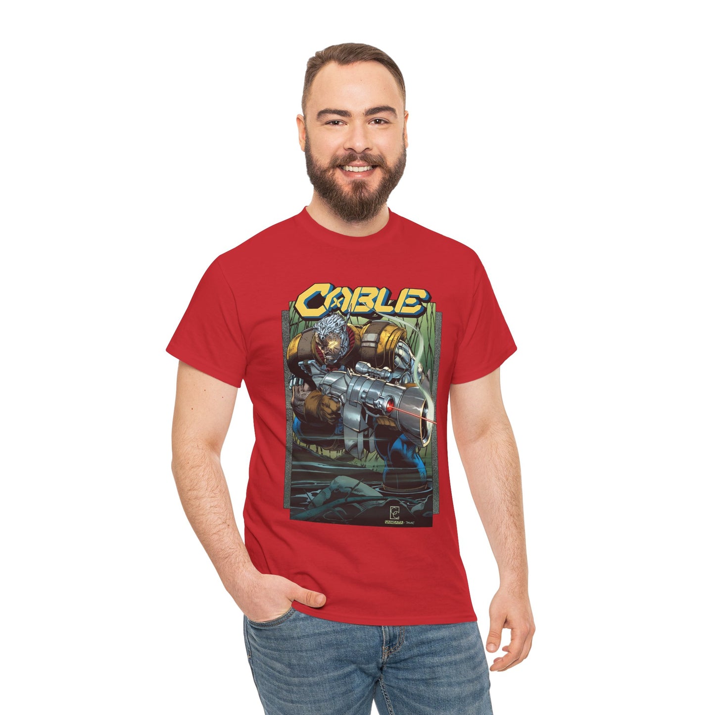 Cable T-Shirt - Greg Capullo Art - X-Force Leader, Mutant Fighter - Nathan Summers - Marvel Comics