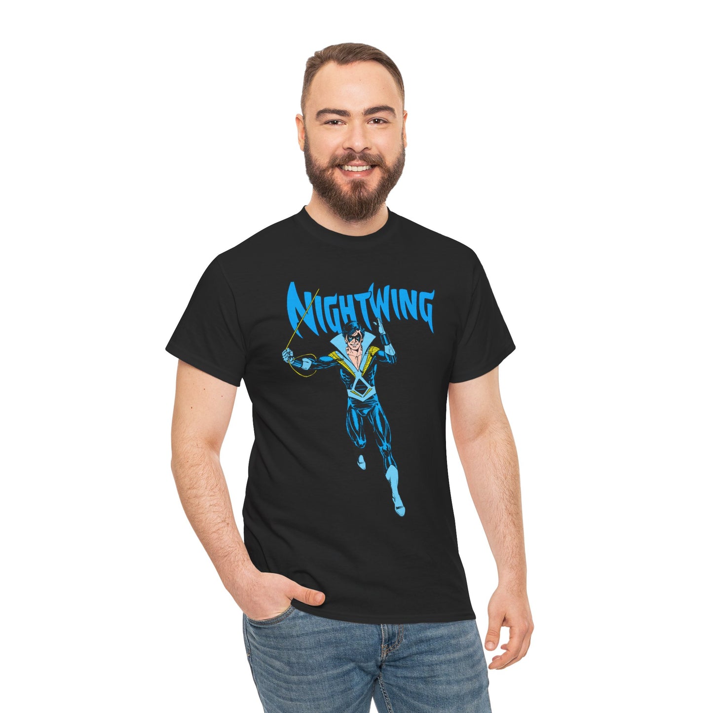 Nightwing T-Shirt - George Perez Art - New Teen Titans, Dick Grayson - DC Comics - Batman's Former Sidekick, Titans Leader