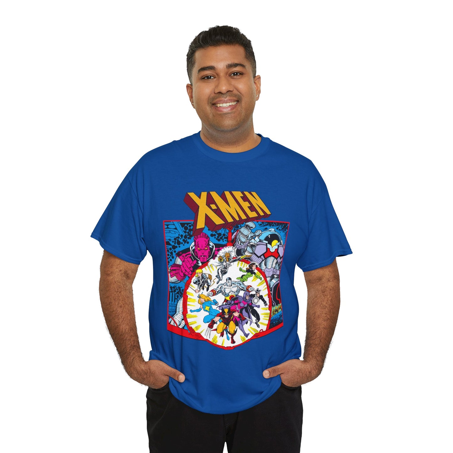 Uncanny X-Men T-Shirt - Arthur Adams Art - Wolverine, Havok, Rogue, Colossus, Psylocke, Longshot, Storm, Dazzler - High Evolutionary - Marvel Comics