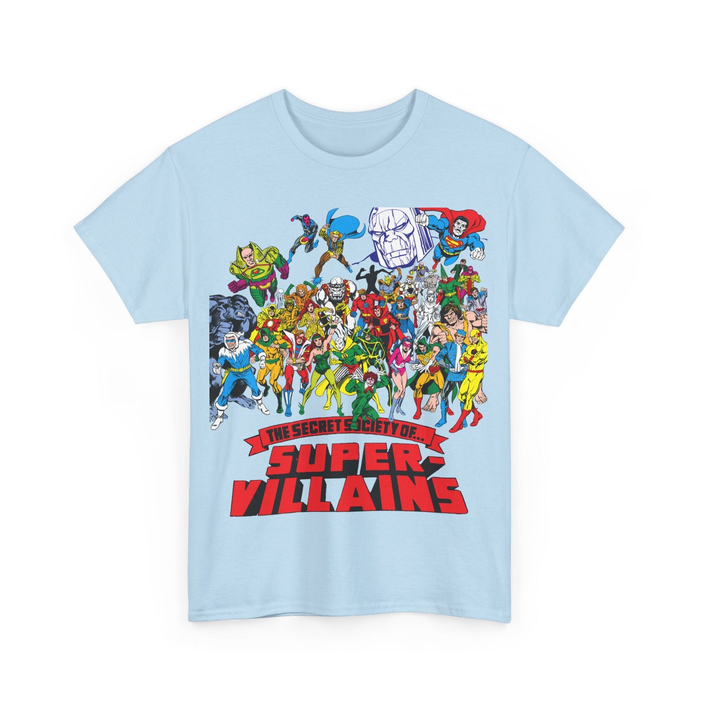 Secret Society of Super-Villains T-Shirt - DC Comics - SSOSV - Luthor, Grodd, Darkseid, Sinestro, Poison Ivy, Mirror Master