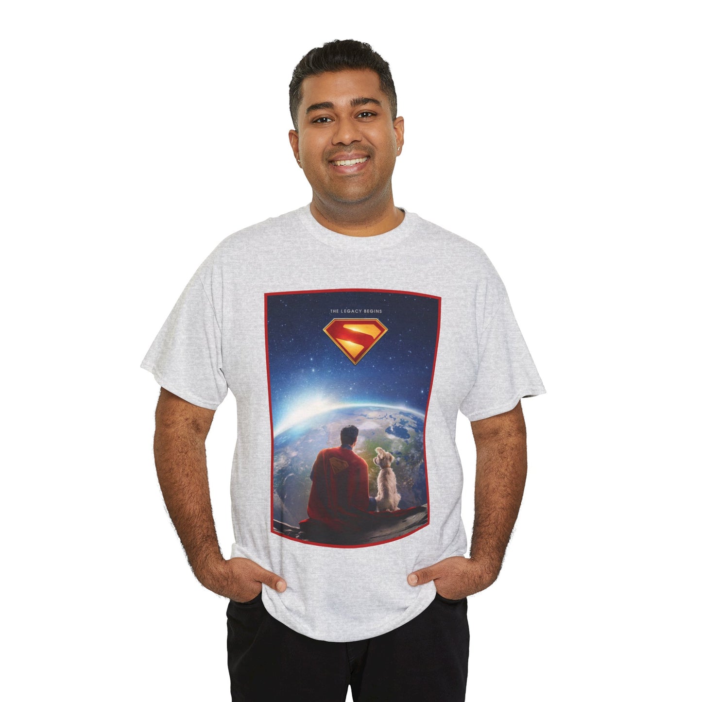 Superman Legacy T-Shirt - 2025 James Gunn Movie Scene - Clark & Krypto On the Moon - David Corenswet - DC Comics - Man of Steel