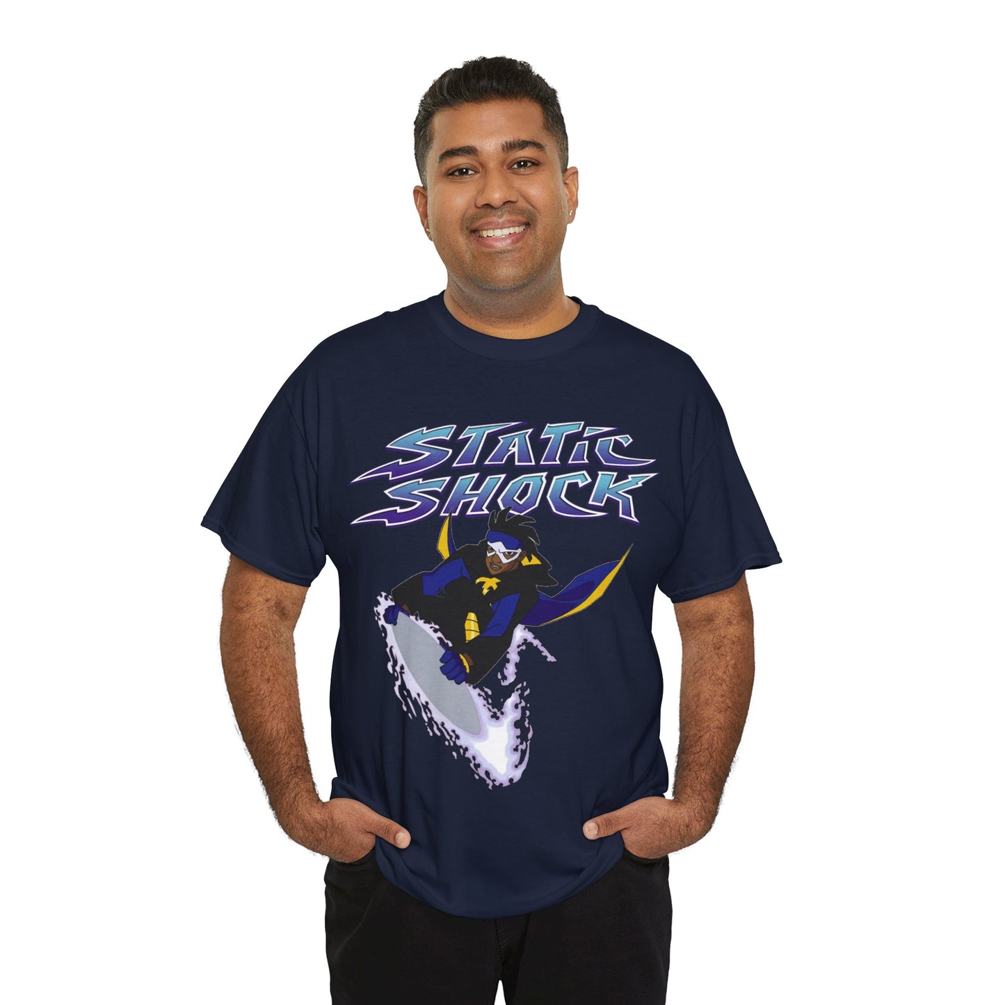 Static Shock T-Shirt - Milestone Comics - WB 1990s Animated Series - DC Comics - Virgil Hawkins