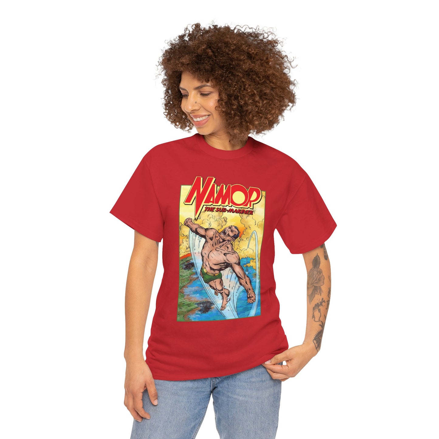 Namor T-Shirt - John Byrne Art - The Sub-Mariner - Marvel Comics 1980s Series - King of Atlantis