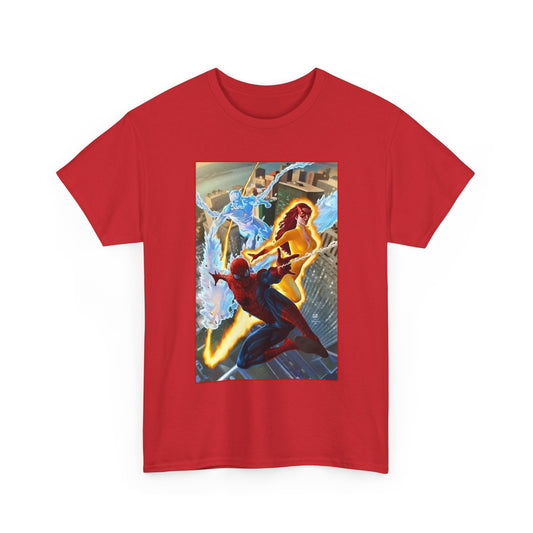 Spider-Man & His Amazing Friends T-Shirt - Firestar, Iceman - Marvel Comics
