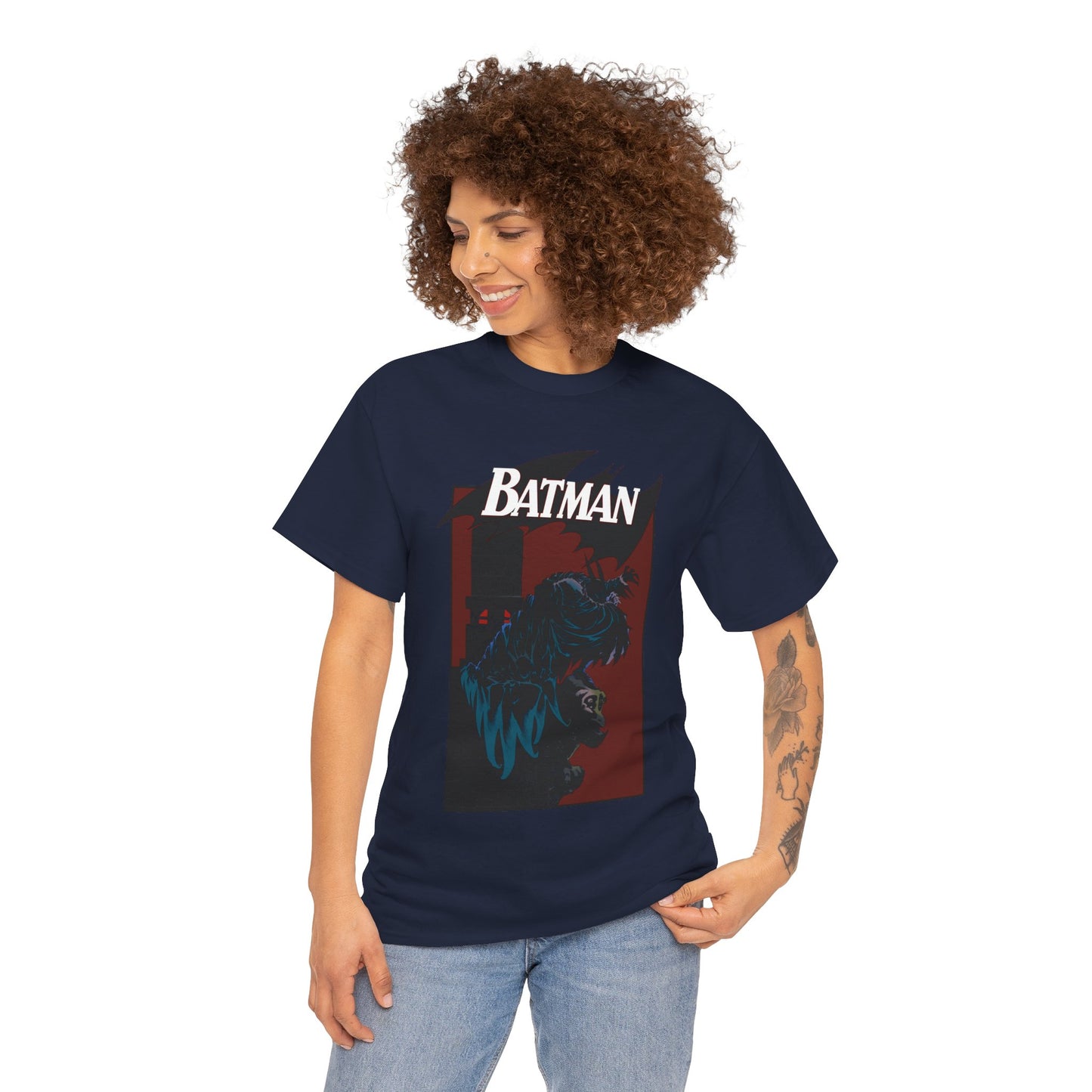Batman T-Shirt - Kelley Jones Art - 1990s Dark Knight Detective Artwork - Perched on a Gargoyle - DC Comics
