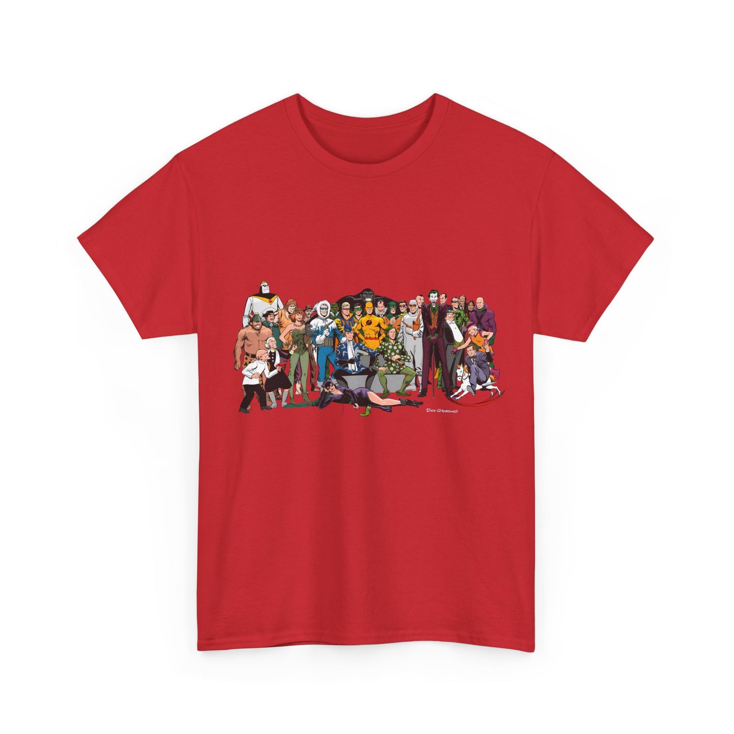 Secret Origins of Super-Villains T-Shirt - Dick Giordano Art - DC Comics - Joker, Mirror Master, Captain Cold, Lex Luthor, Scarecrow, Poison Ivy, Grodd