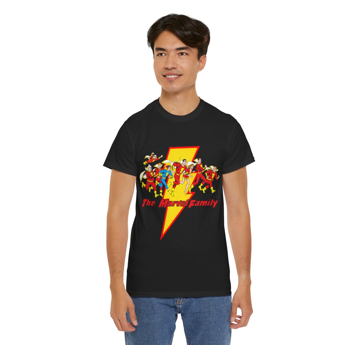 Marvel Family T-Shirt - Shazam - DC Comics - Mary Marvel, Hoppy the Marvel Bunny, Uncle Marvel, Captain Marvel Jr - DC Who's Who Art