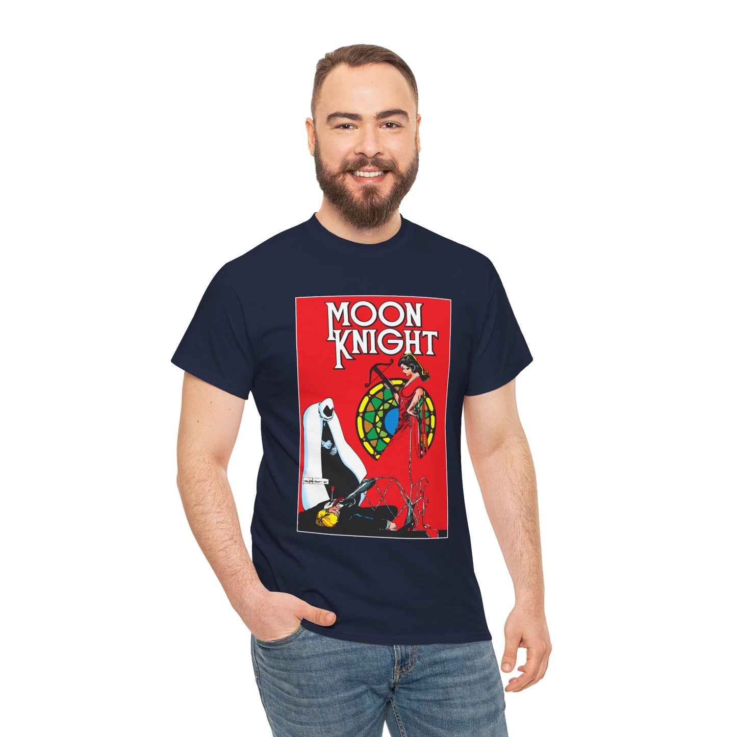 Moon Knight T-Shirt - Bill Sienkiewicz Art - Marc Spector - Marvel Comics - Khonshu