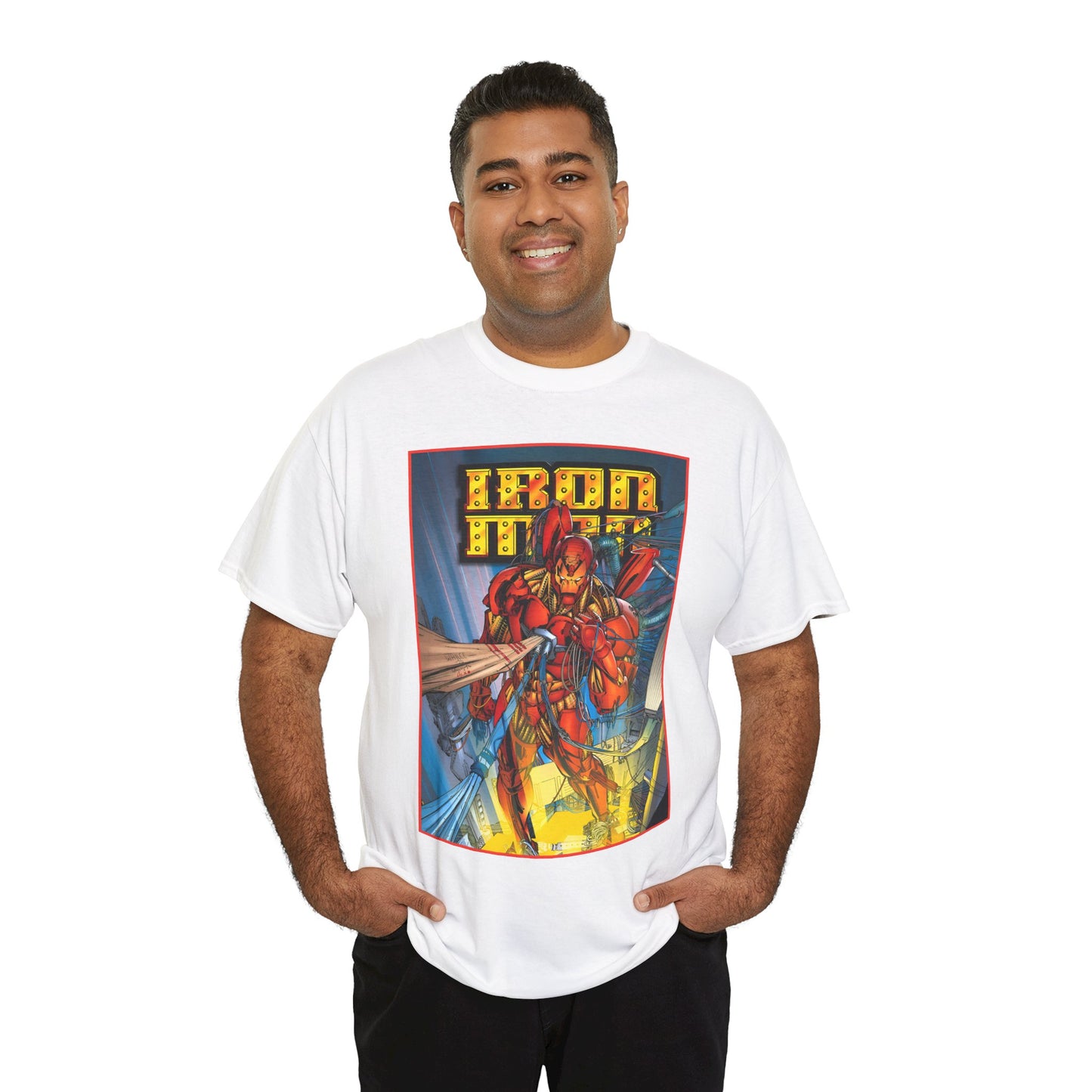 Iron Man T-Shirt - Heroes Reborn Whilce Portacio Art - Popular Marvel Comics Series - Tony Stark