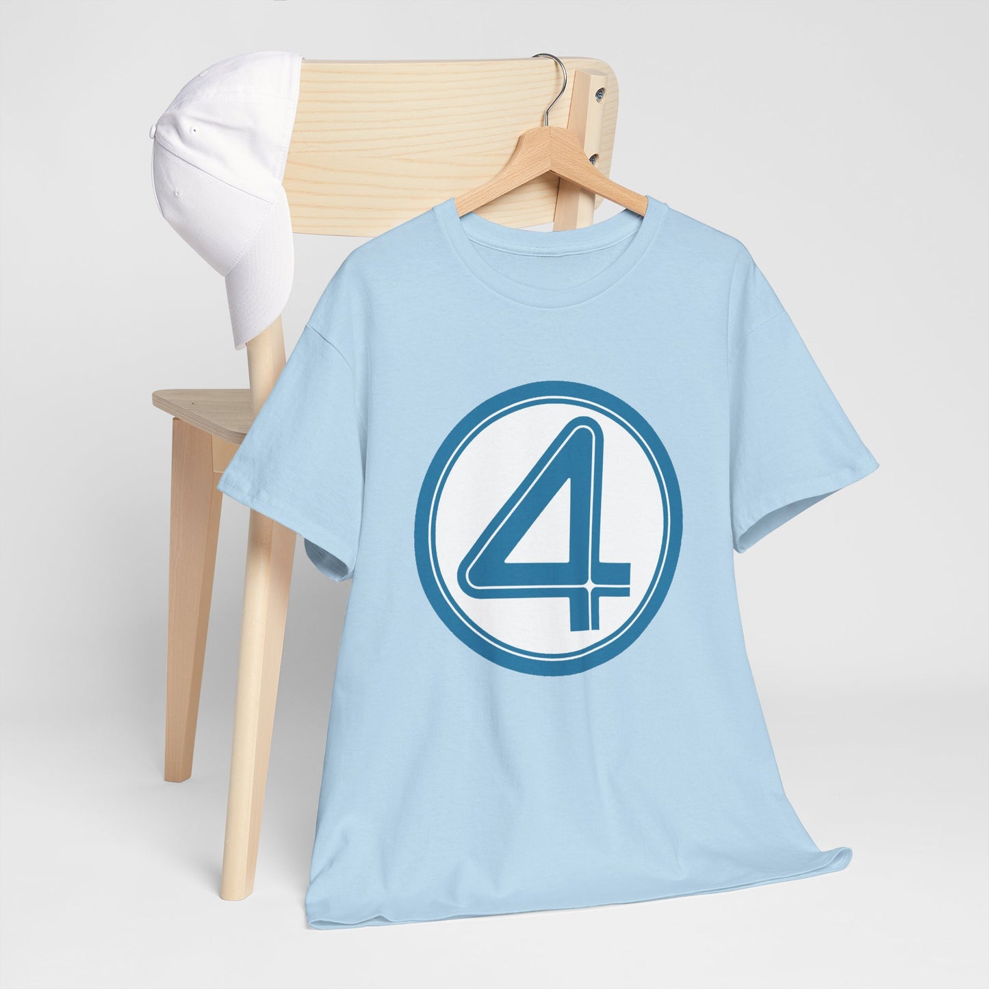 Fantastic Four Logo T-Shirt - New Marvel Movie 2025 - MCU - Pedro Pascal - 4 - Marvel Comics - Reed Richards