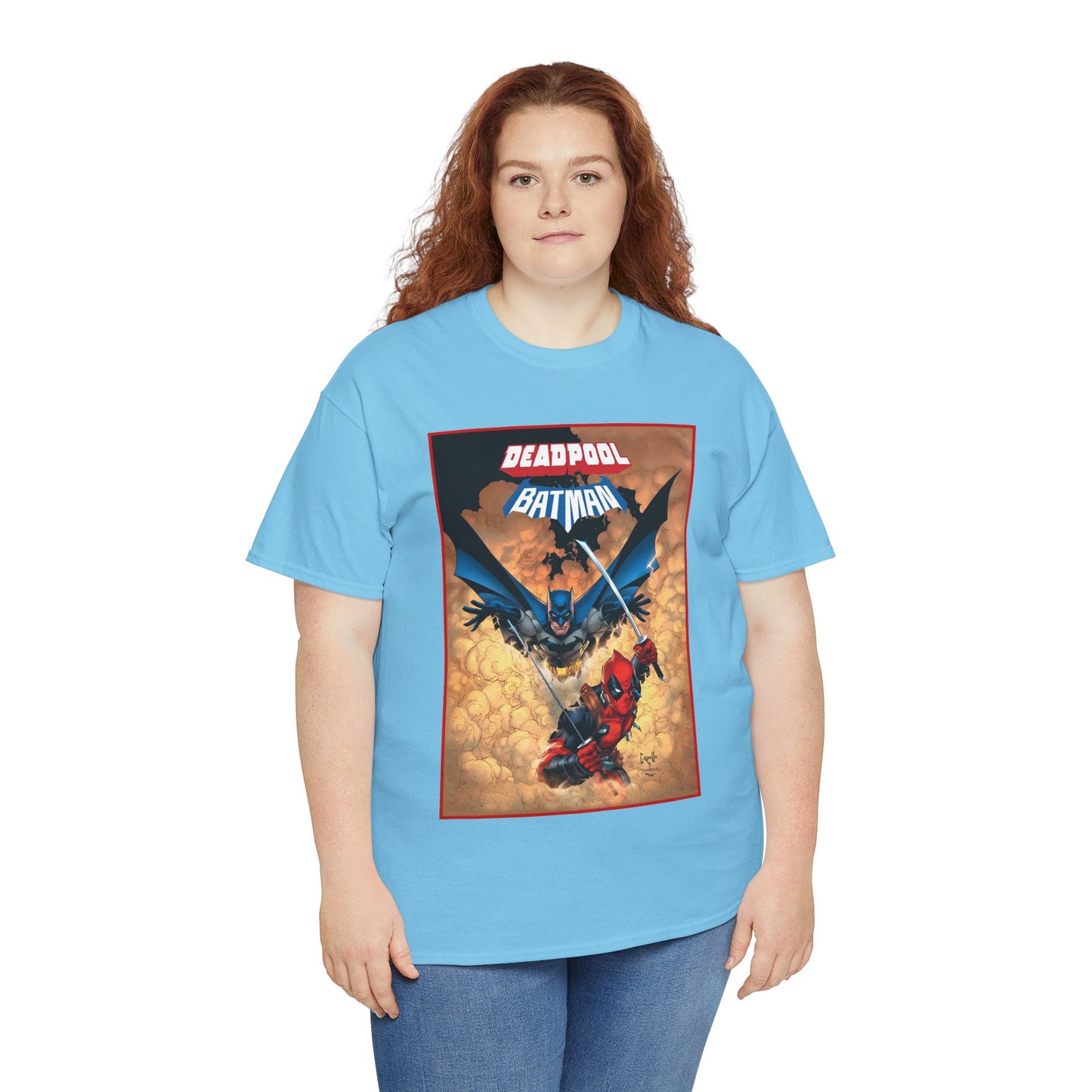 Deadpool & Batman T-Shirt - Greg Capullo Art - DC & Marvel Comics - Crossover - Slade Wilson, Bruce Wayne - 2025