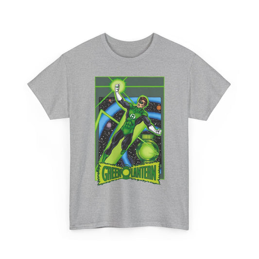 Green Lantern T-Shirt - George Perez JLA Postcard Art - DC Comics - Hal Jordan - Sector 2814 - Justice League Member