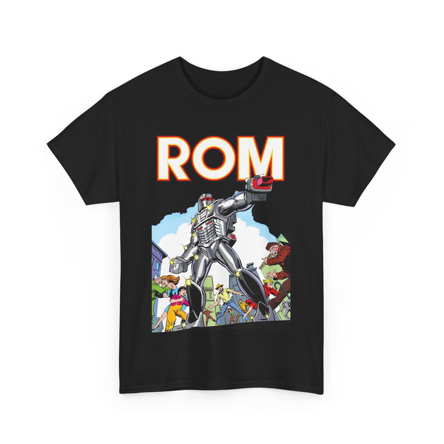 Rom: Spaceknight T-Shirt - Marvel Comics Art- Retro Character - Dire Wraiths
