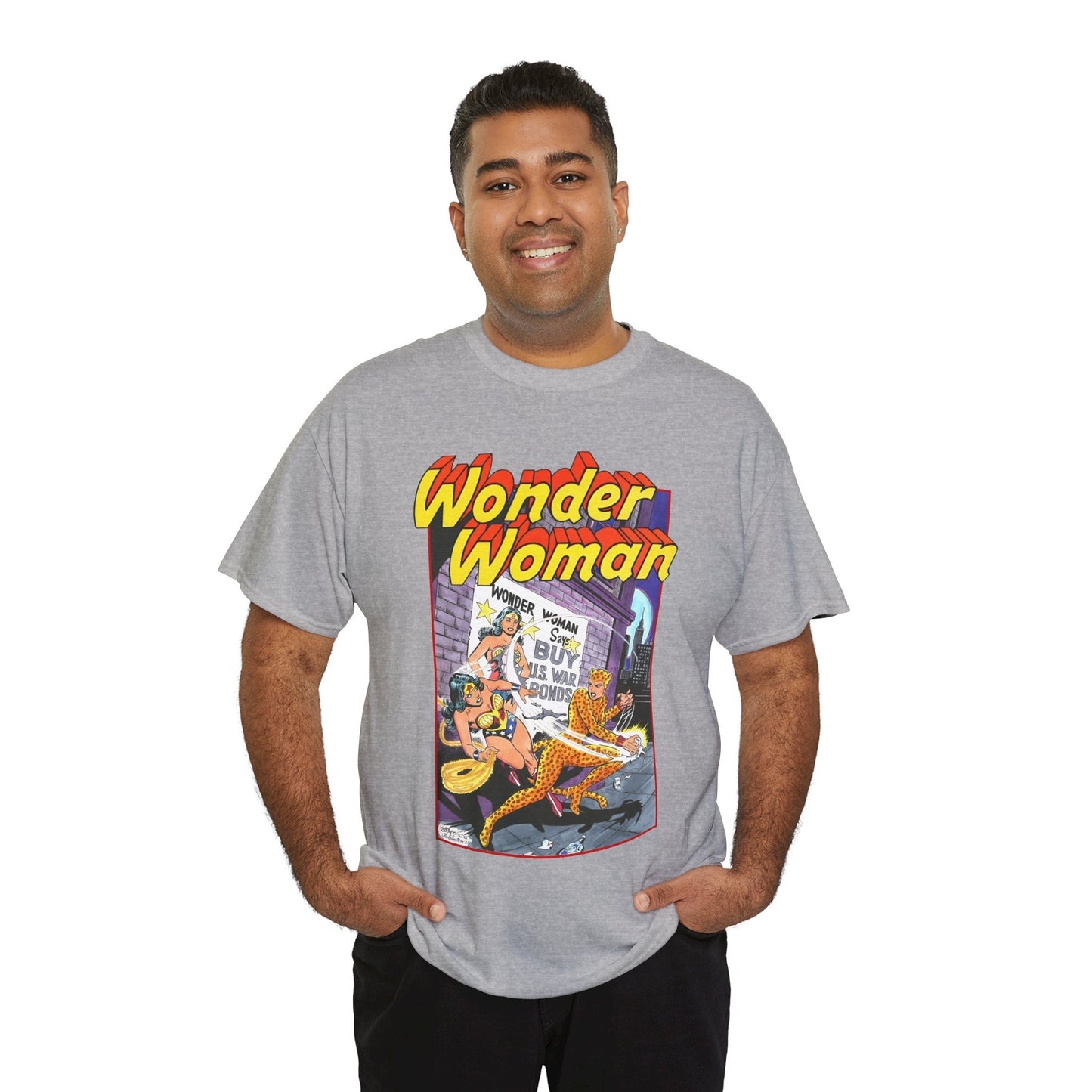 Wonder Woman T-Shirt - José Luis García-López Art - Vs The Cheetah - Classic Bronze Age Art - DC Comics