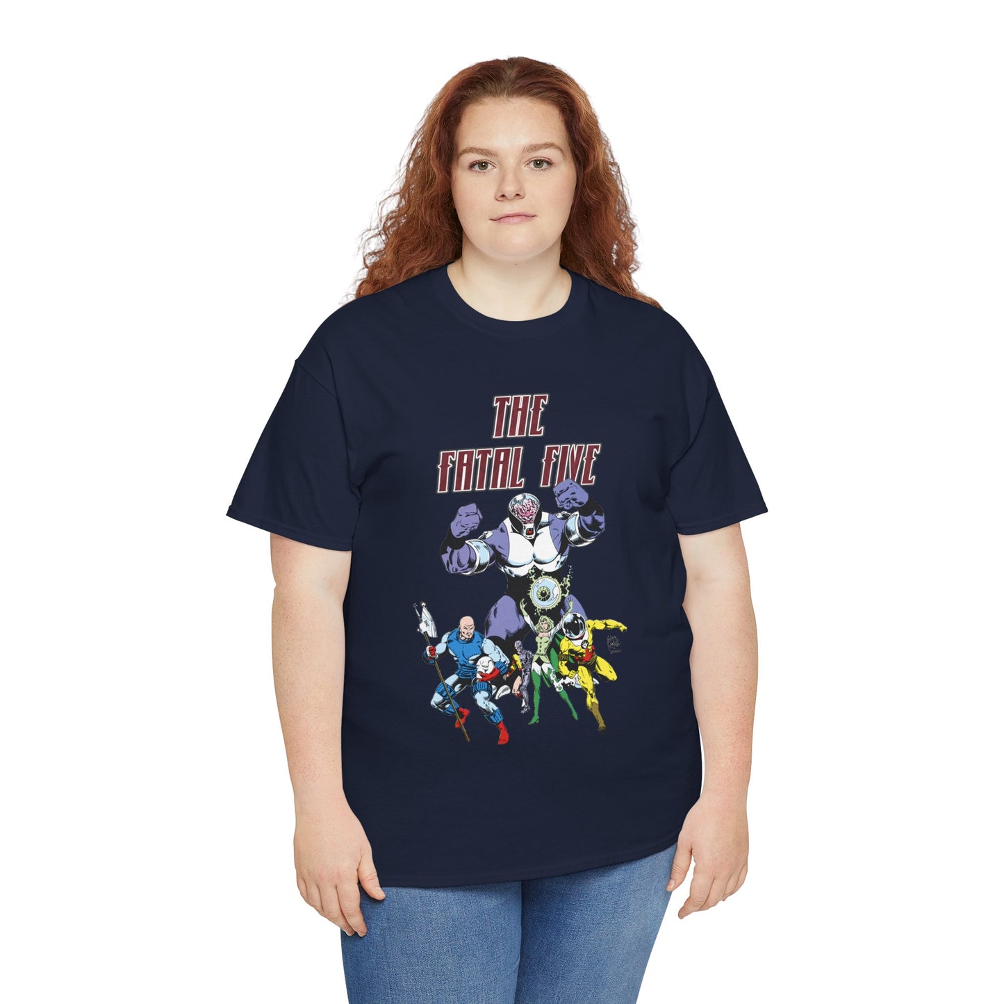 Fatal Five T-Shirt - Legion of Super-Heroes Villains - DC Comics LOSH - Validus, Emerald Empress