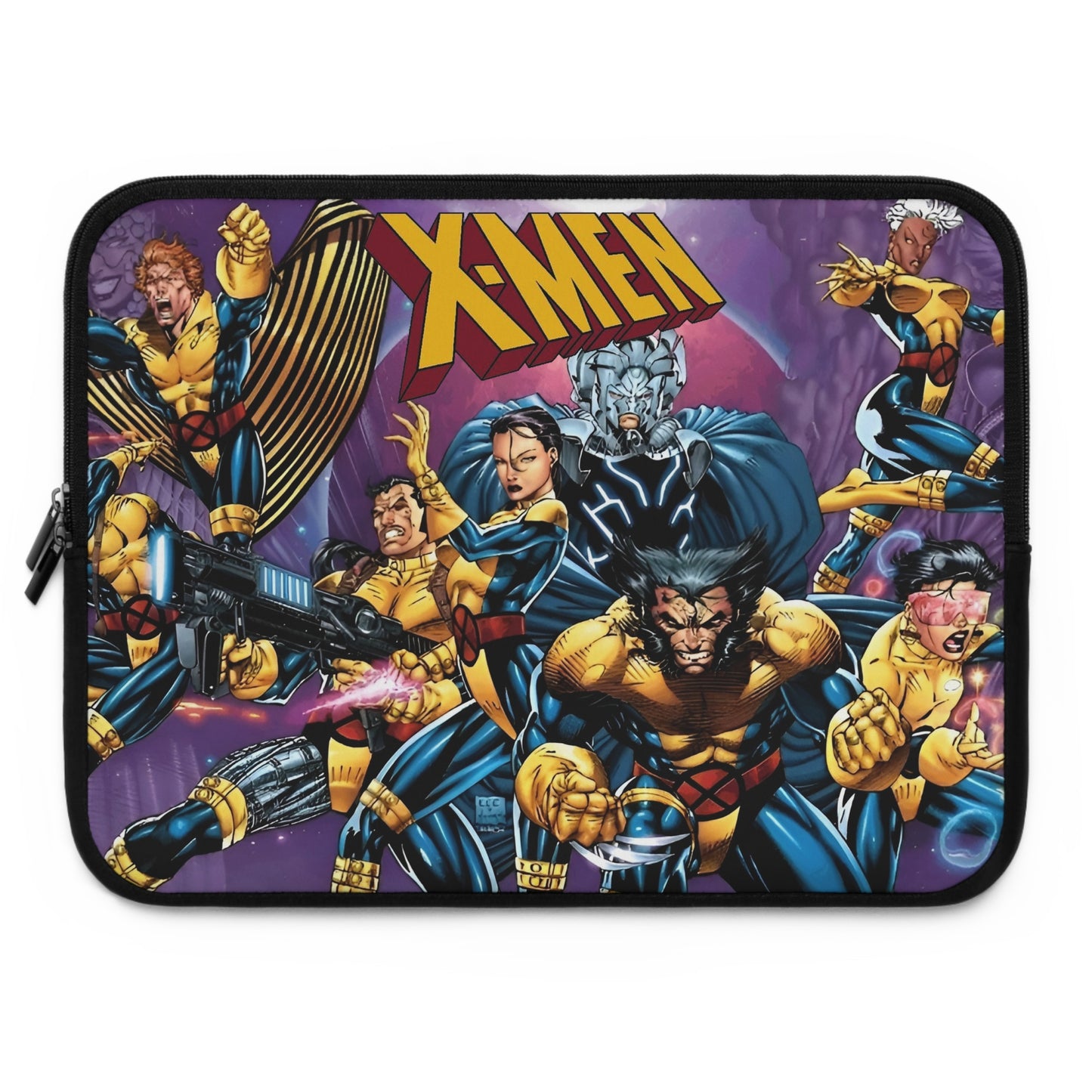 Uncanny X-Men Laptop Sleeve (15" or 17") - Jim Lee Art - Marvel Comics - Wolverine, Psylocke, Storm, Jubilee, Banshee