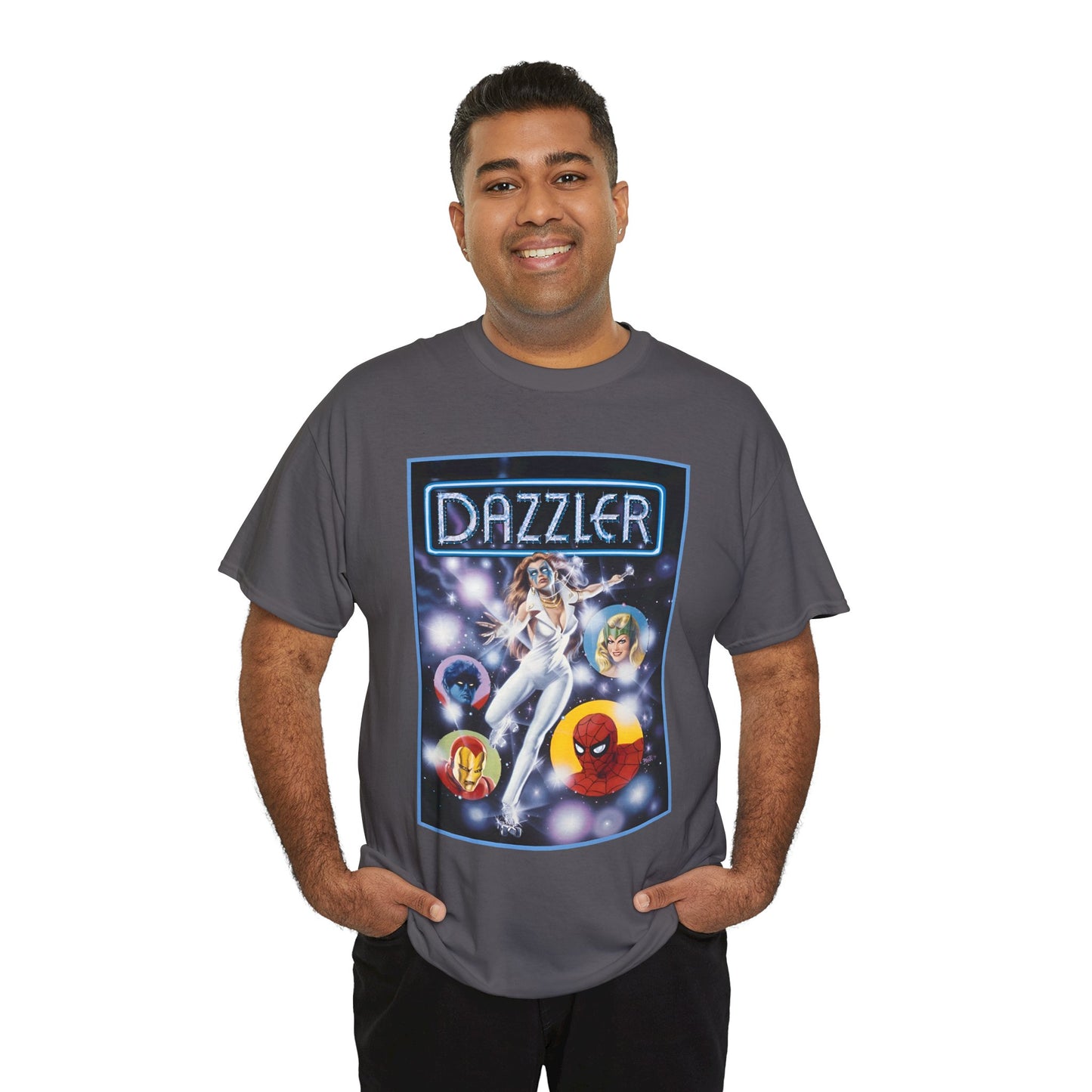 Dazzler T-Shirt - Bob Larkin Art - X-Men Connection - Alison Blaire - Mutant Pop Star - Marvel Comics