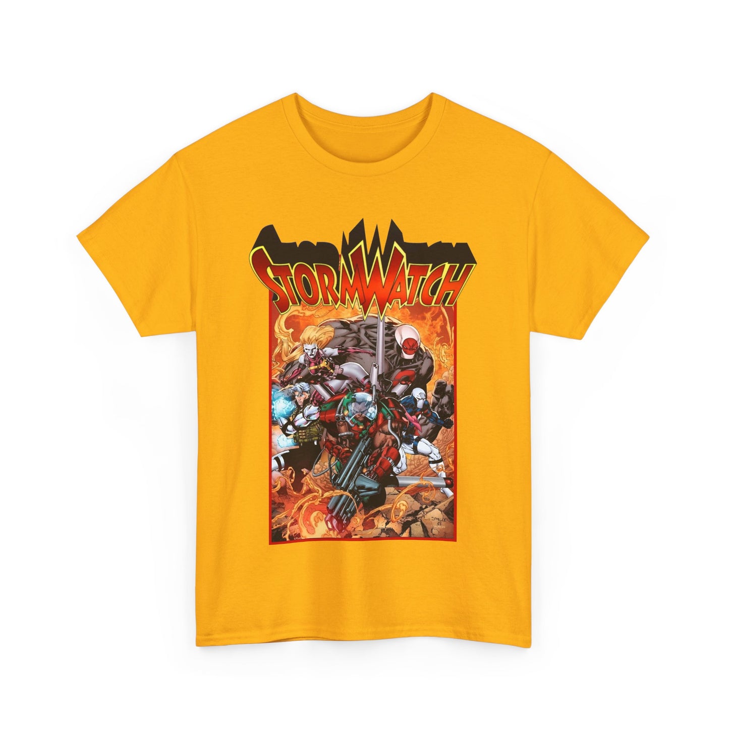 Stormwatch T-Shirt - Jim Lee Art - Battalion, Fuji, Hellstrike - Image/Wildstorm/DC Comics