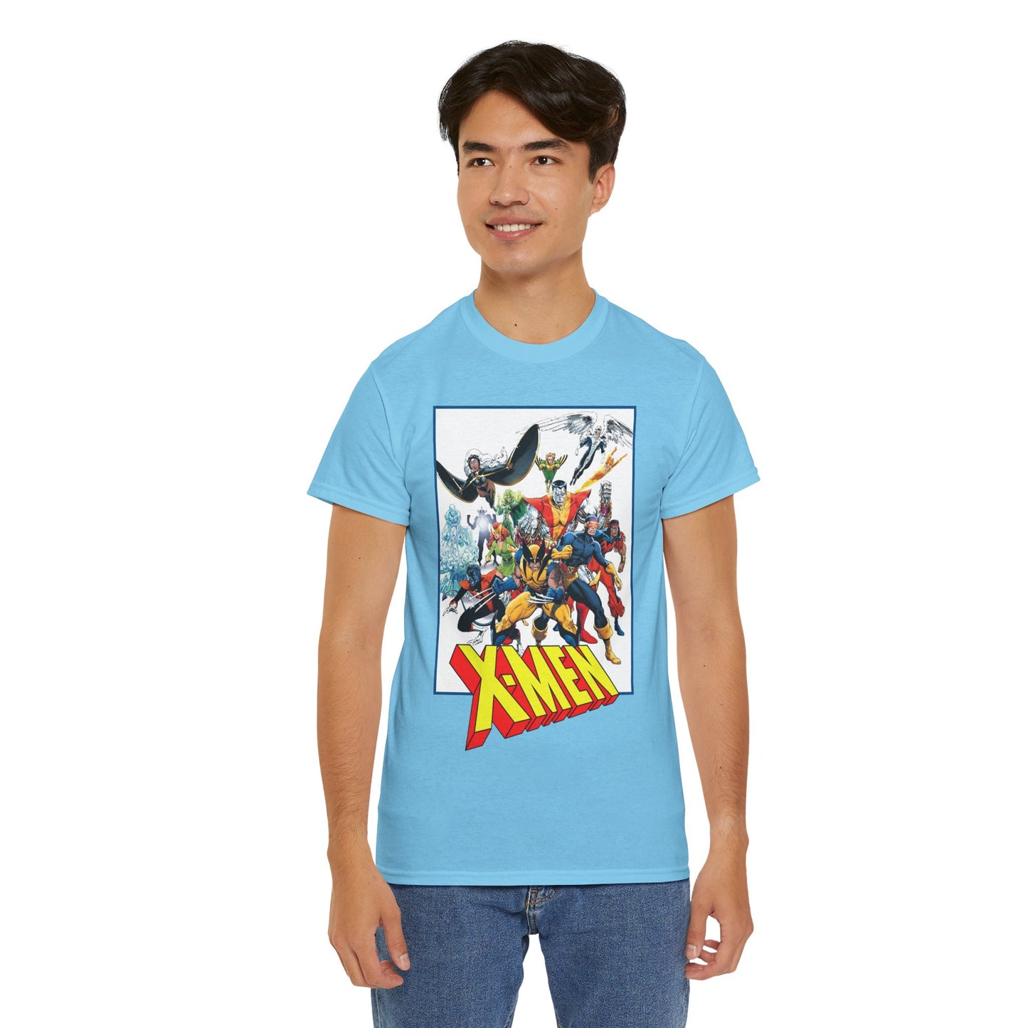 X-Men T-Shirt - Classic Arthur Adams Art - Marvel Comics - Wolverine, Colossus, Storm, Cyclops, Nightcrawler, Iceman